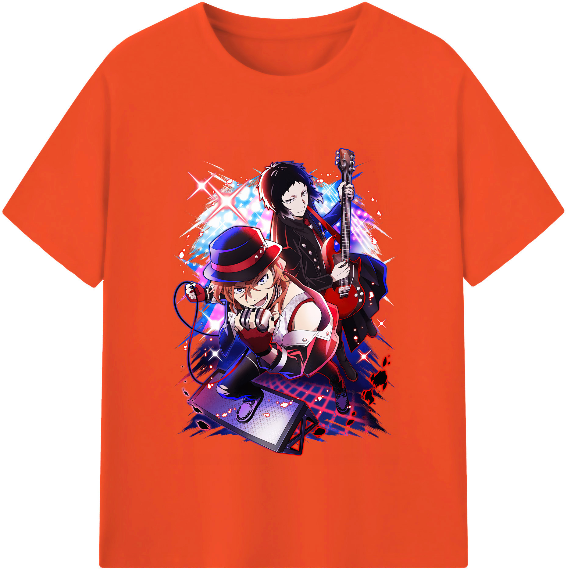 （画像用） 文豪ストレイドッグス Bungo Stray Dogs 綿100％半袖Tシャツ（フロントプリント）