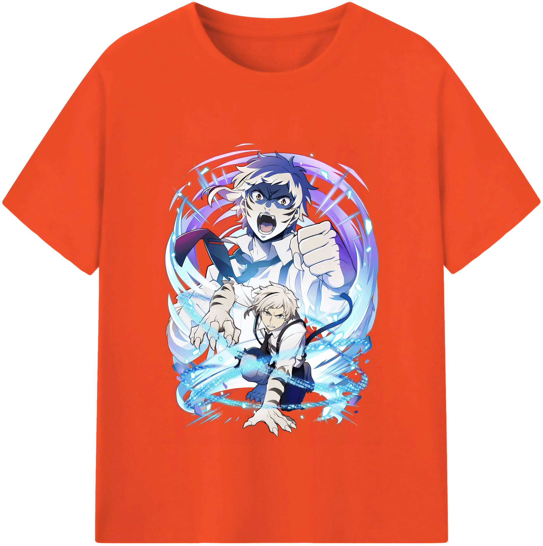 （画像用） 文豪ストレイドッグス Bungo Stray Dogs 綿100％半袖Tシャツ（フロントプリント）