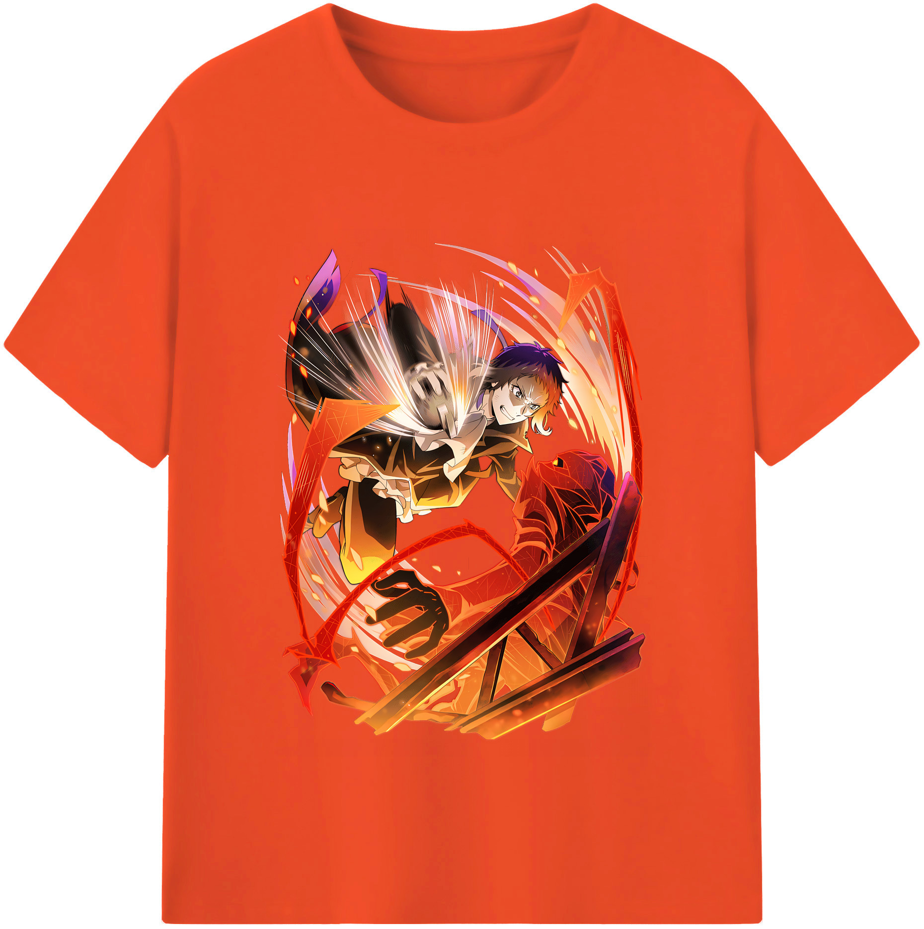 （画像用） 文豪ストレイドッグス Bungo Stray Dogs 綿100％半袖Tシャツ（フロントプリント）