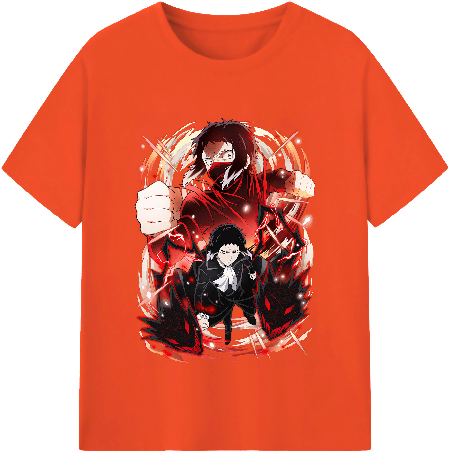 （画像用） 文豪ストレイドッグス Bungo Stray Dogs 綿100％半袖Tシャツ（フロントプリント）
