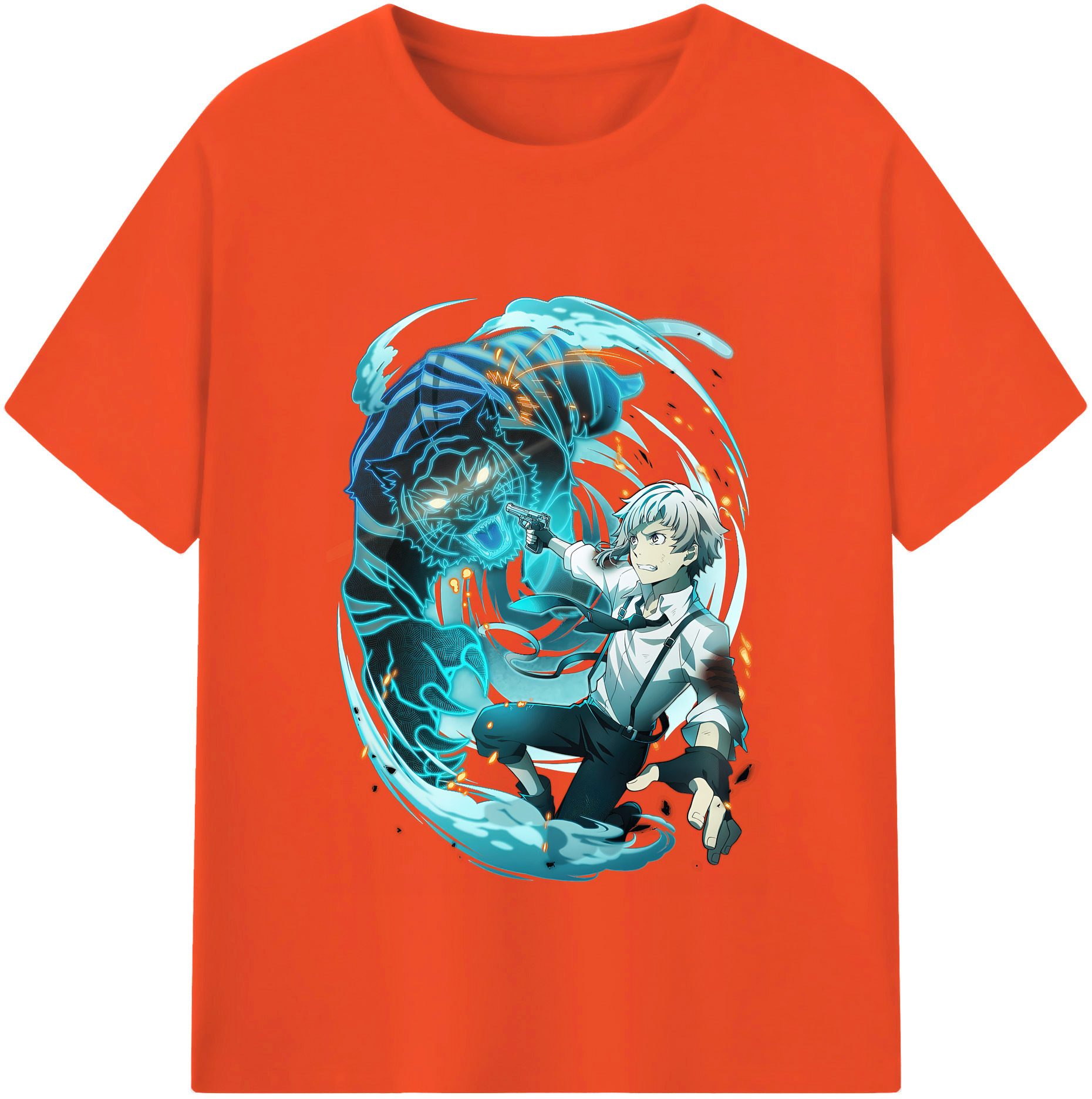 （画像用） 文豪ストレイドッグス Bungo Stray Dogs 綿100％半袖Tシャツ（フロントプリント）