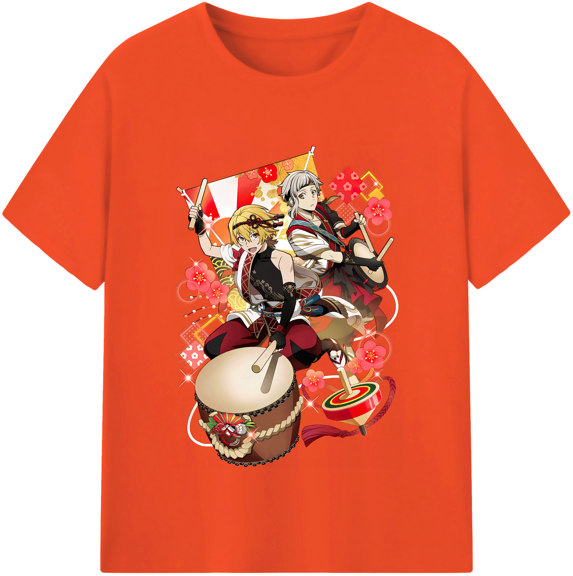 （画像用） 文豪ストレイドッグス Bungo Stray Dogs 綿100％半袖Tシャツ（フロントプリント）
