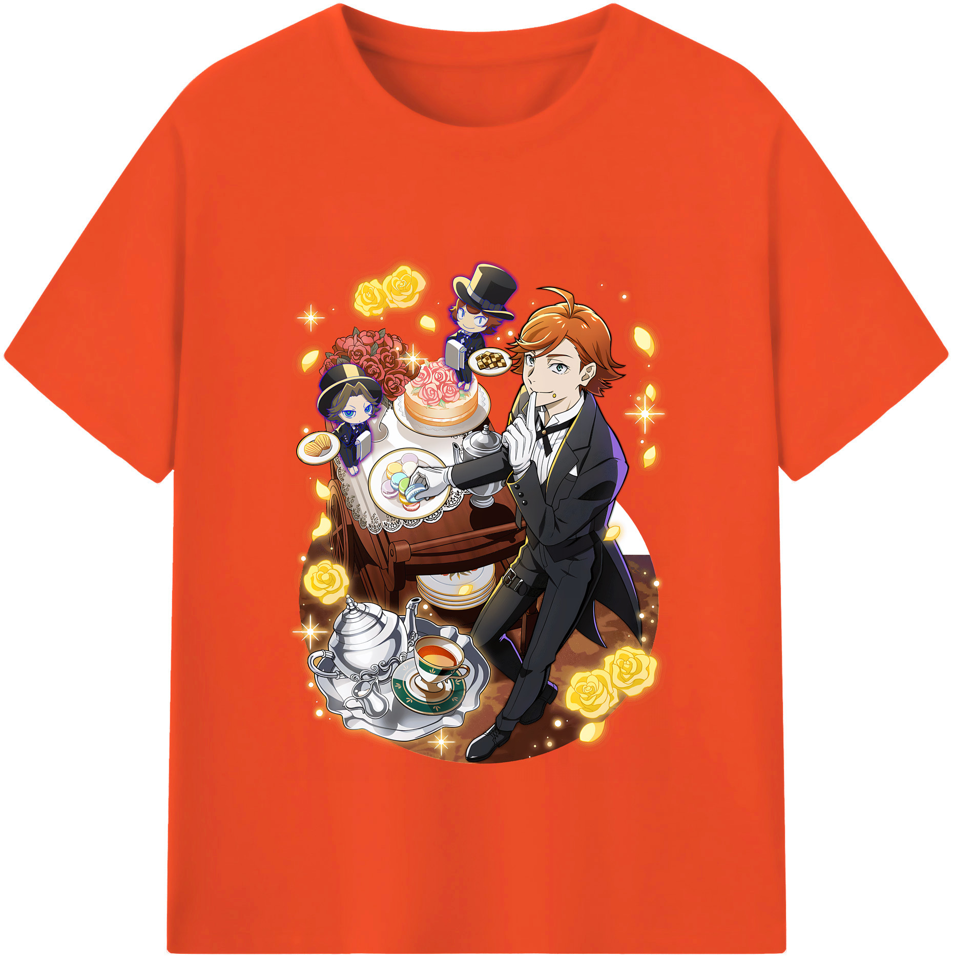 （画像用） 文豪ストレイドッグス Bungo Stray Dogs 綿100％半袖Tシャツ（フロントプリント）