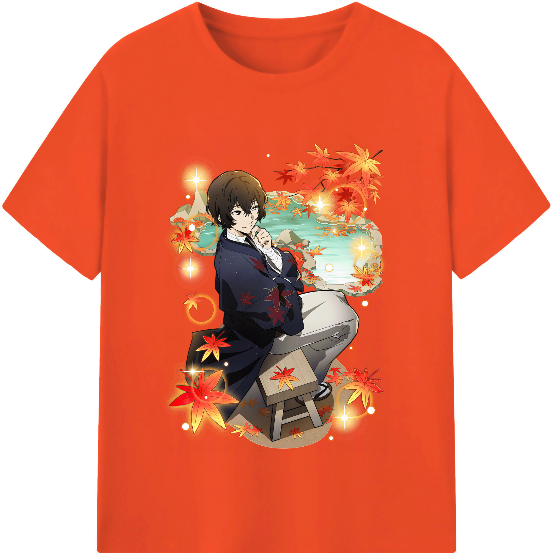 （画像用） 文豪ストレイドッグス Bungo Stray Dogs 綿100％半袖Tシャツ（フロントプリント）