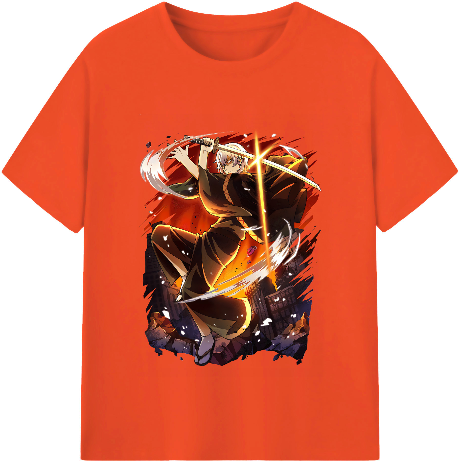 （画像用） 文豪ストレイドッグス Bungo Stray Dogs 綿100％半袖Tシャツ（フロントプリント）