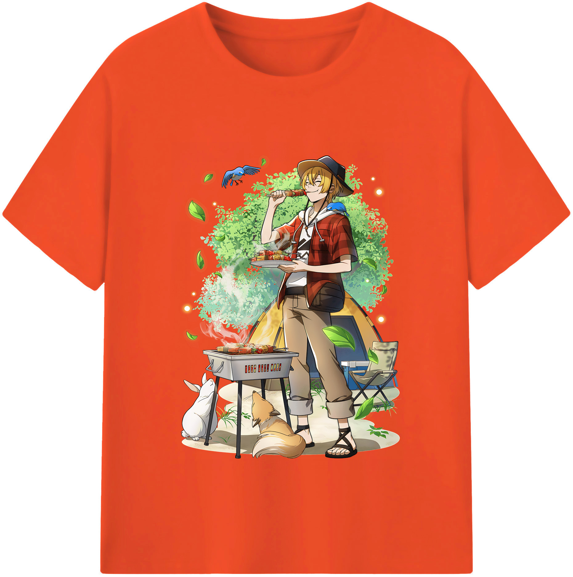 （画像用） 文豪ストレイドッグス Bungo Stray Dogs 綿100％半袖Tシャツ（フロントプリント）