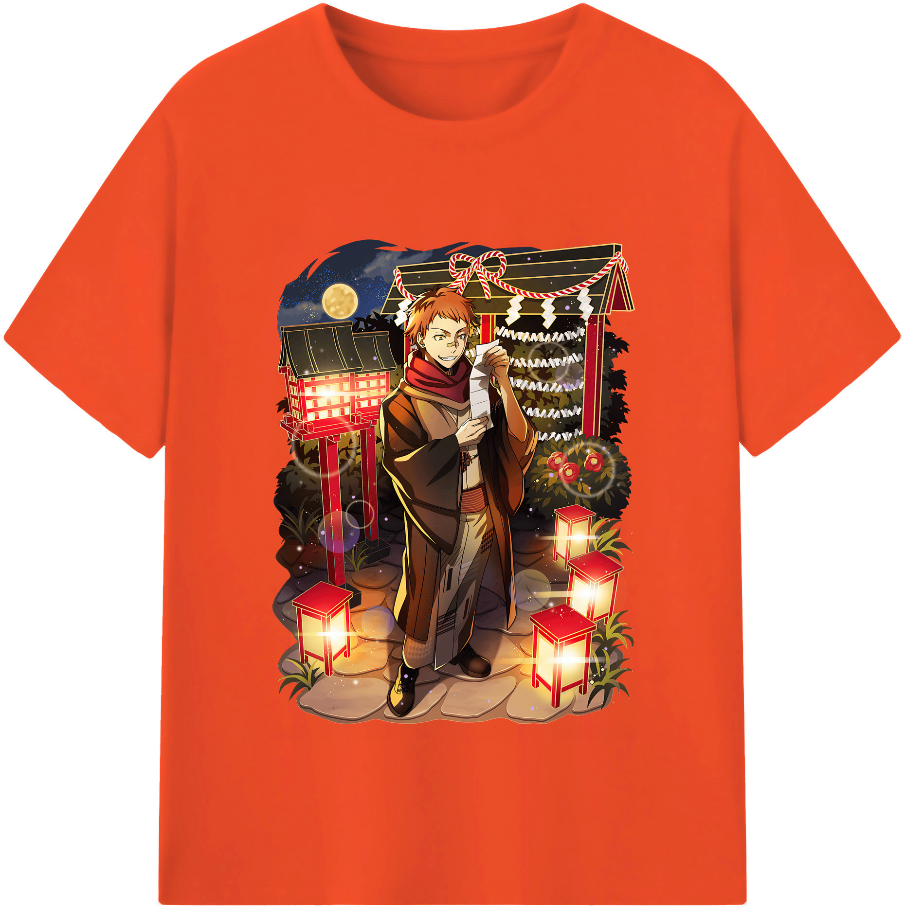（画像用） 文豪ストレイドッグス Bungo Stray Dogs 綿100％半袖Tシャツ（フロントプリント）