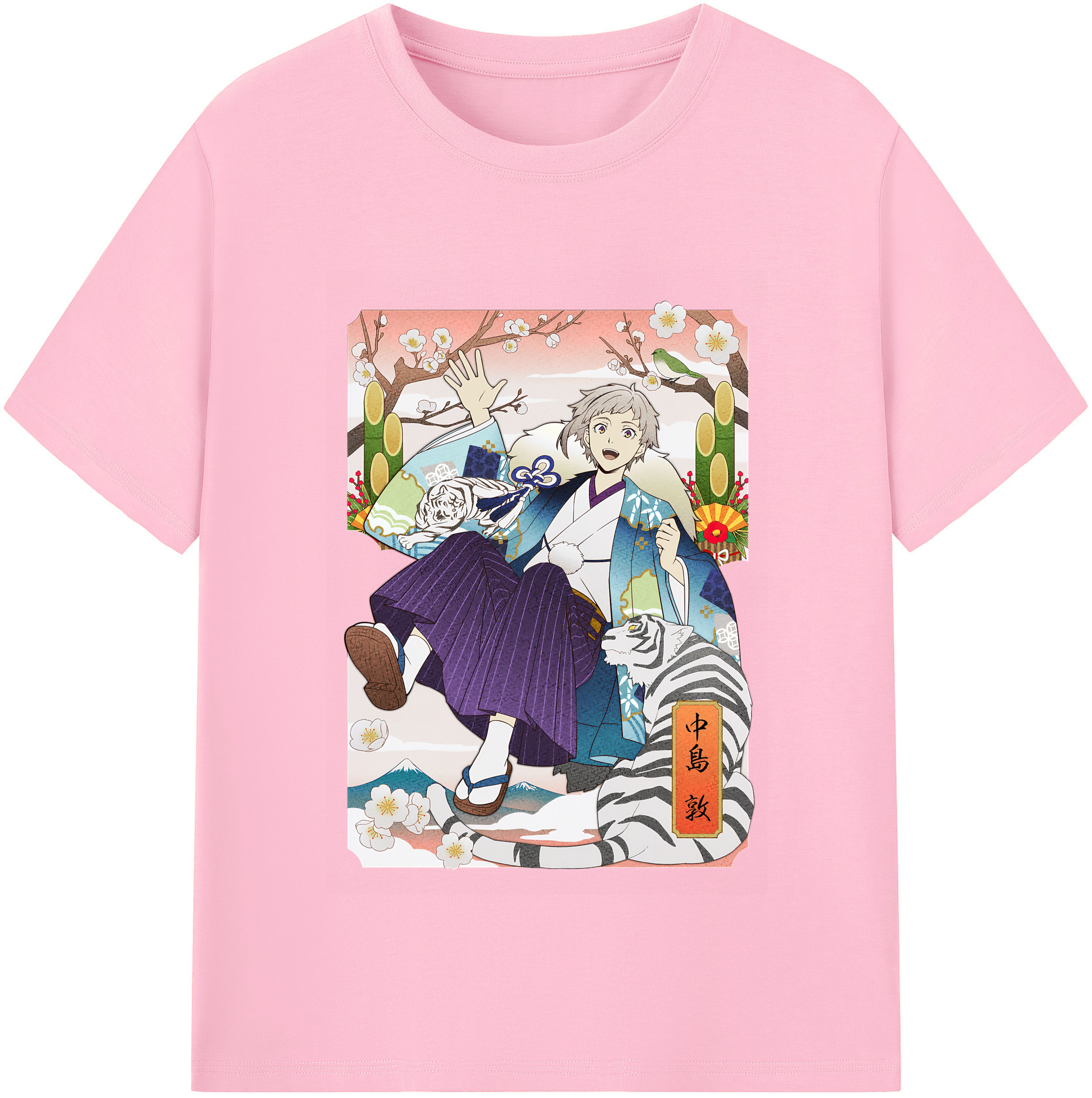 （画像用） 文豪ストレイドッグス Bungo Stray Dogs 綿100％半袖Tシャツ（フロントプリント）