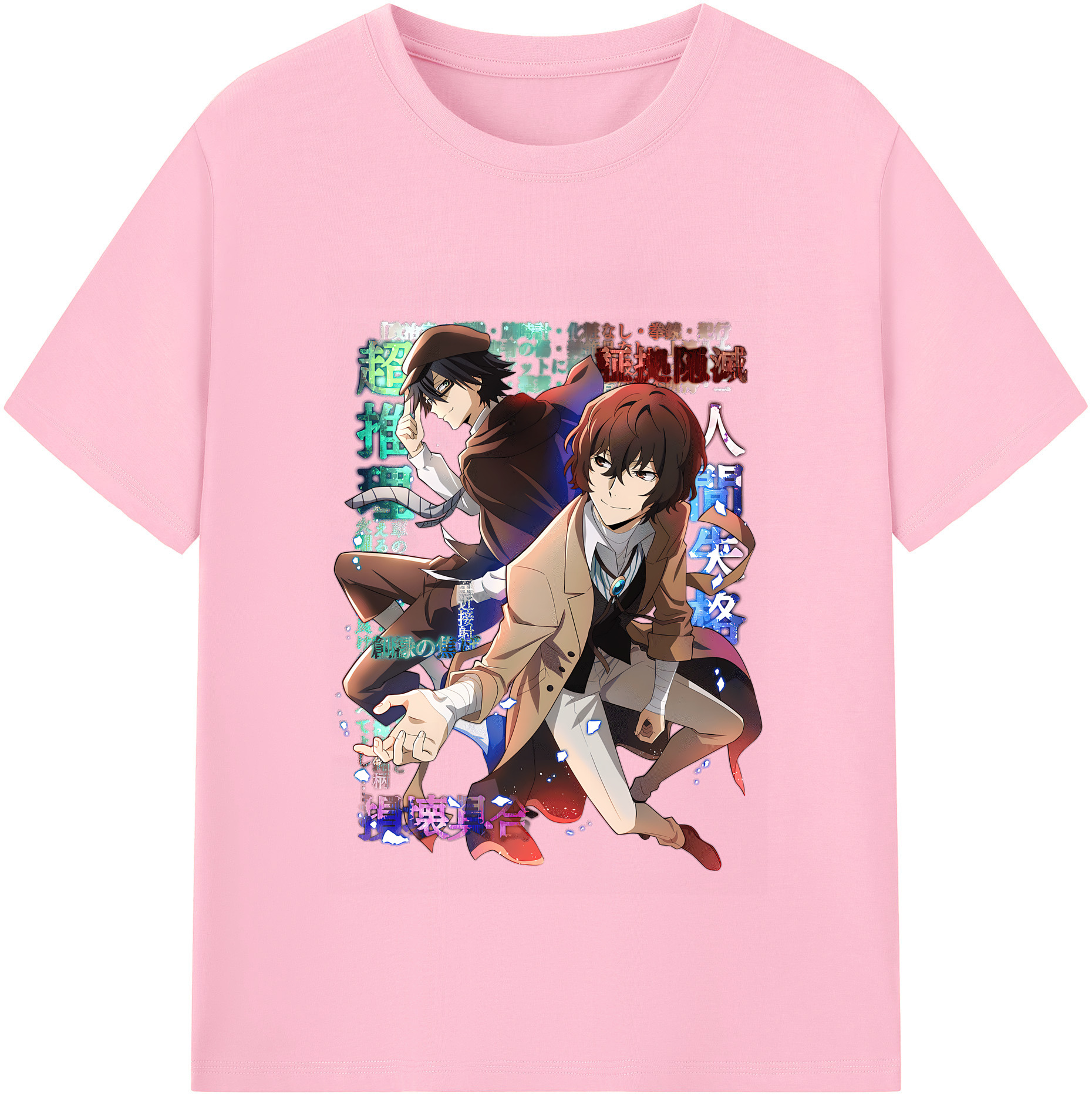 （画像用） 文豪ストレイドッグス Bungo Stray Dogs 綿100％半袖Tシャツ（フロントプリント）