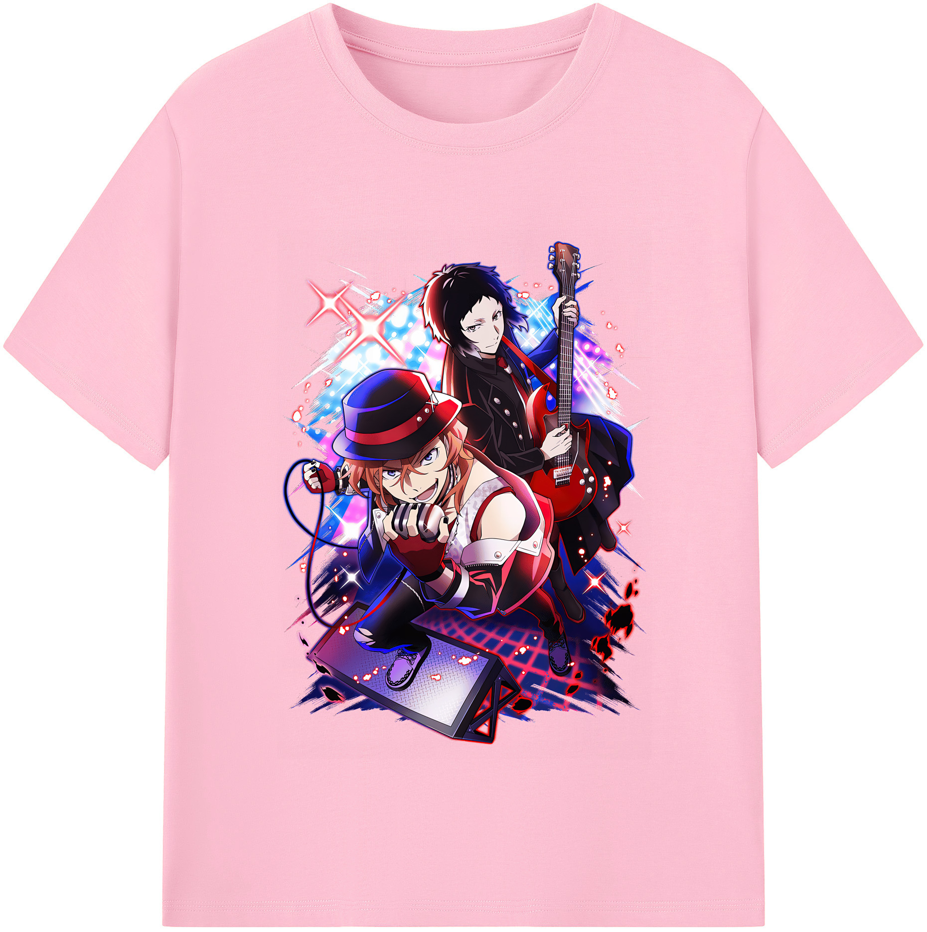 （画像用） 文豪ストレイドッグス Bungo Stray Dogs 綿100％半袖Tシャツ（フロントプリント）