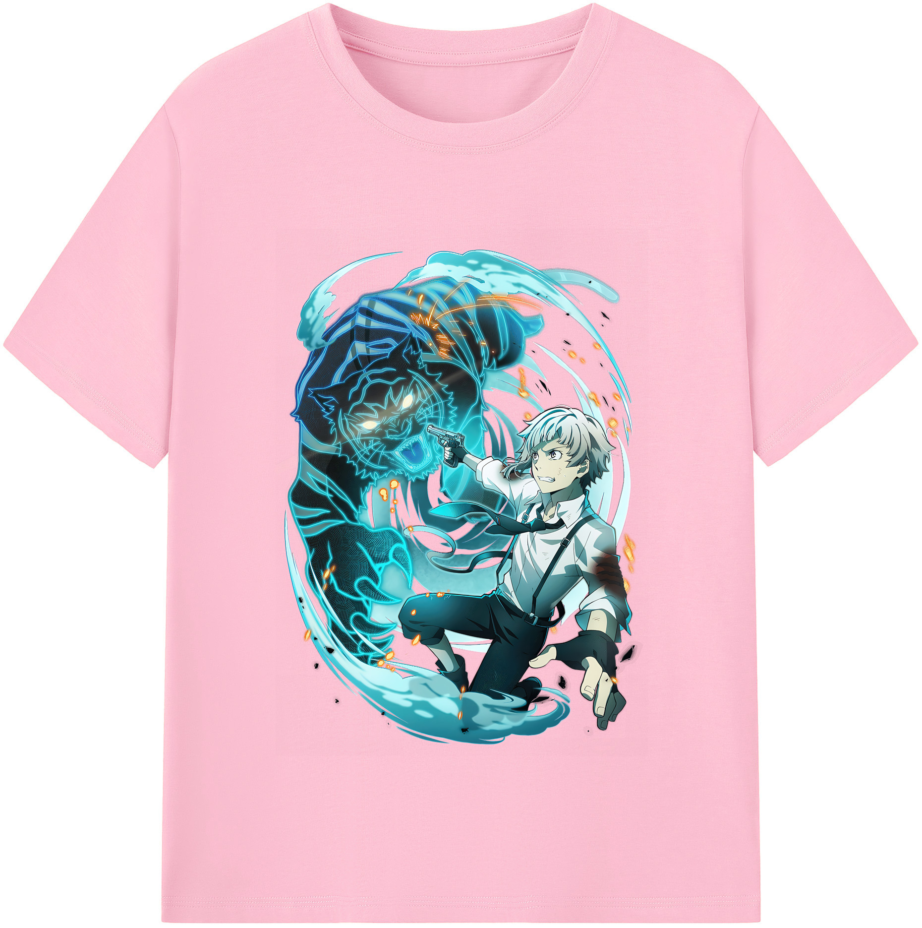 （画像用） 文豪ストレイドッグス Bungo Stray Dogs 綿100％半袖Tシャツ（フロントプリント）