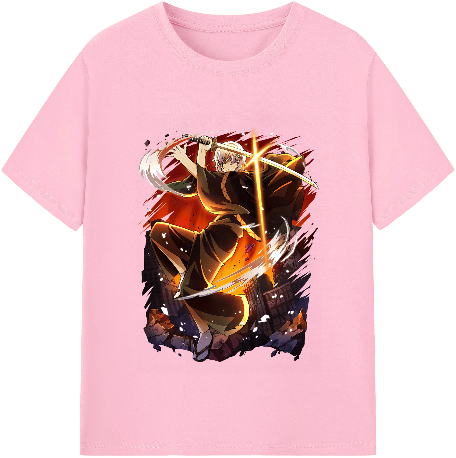 （画像用） 文豪ストレイドッグス Bungo Stray Dogs 綿100％半袖Tシャツ（フロントプリント）