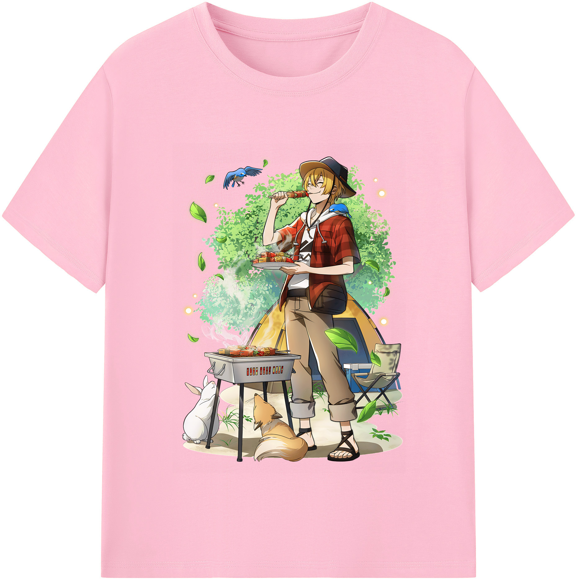 （画像用） 文豪ストレイドッグス Bungo Stray Dogs 綿100％半袖Tシャツ（フロントプリント）
