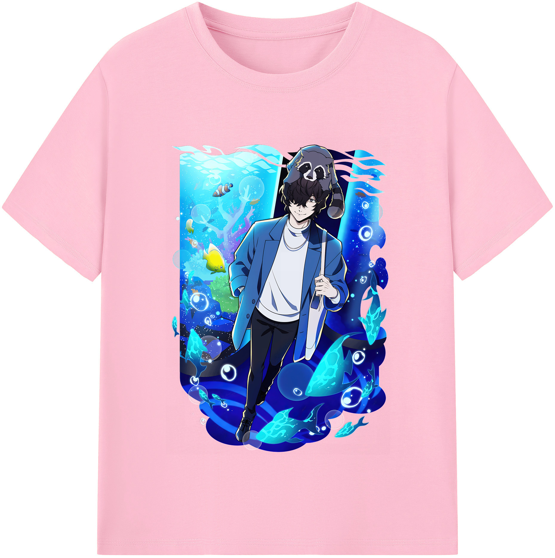 （画像用） 文豪ストレイドッグス Bungo Stray Dogs 綿100％半袖Tシャツ（フロントプリント）