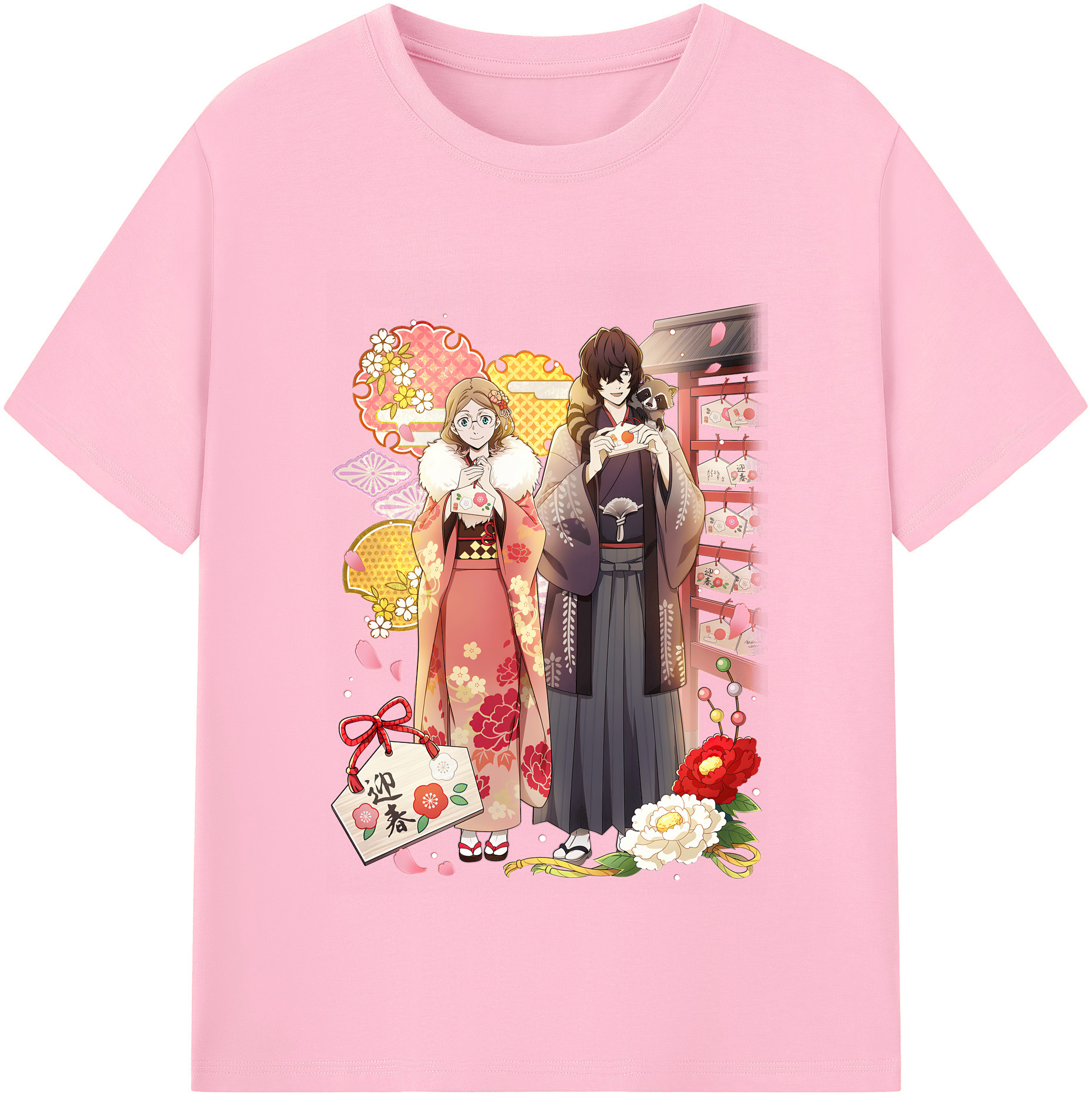 （画像用） 文豪ストレイドッグス Bungo Stray Dogs 綿100％半袖Tシャツ（フロントプリント）