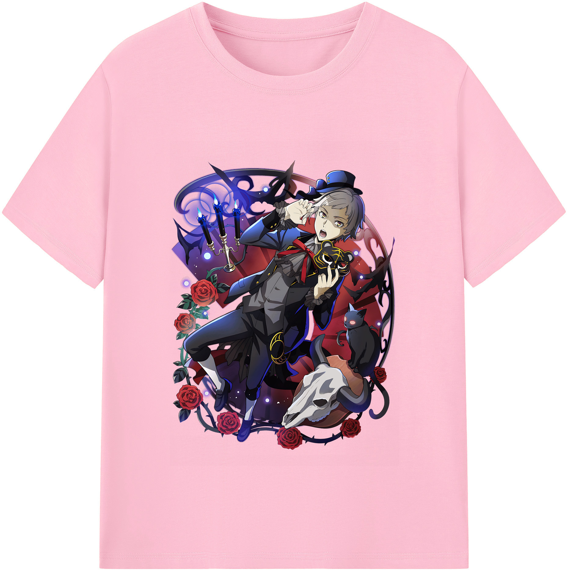 （画像用） 文豪ストレイドッグス Bungo Stray Dogs 綿100％半袖Tシャツ（フロントプリント）