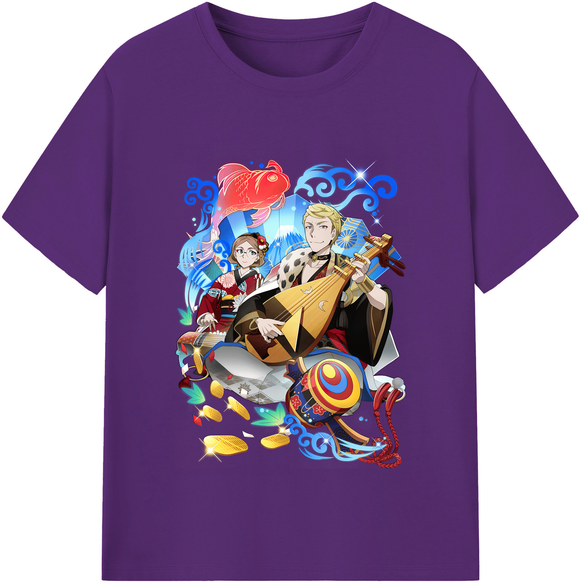 （画像用） 文豪ストレイドッグス Bungo Stray Dogs 綿100％半袖Tシャツ（フロントプリント）
