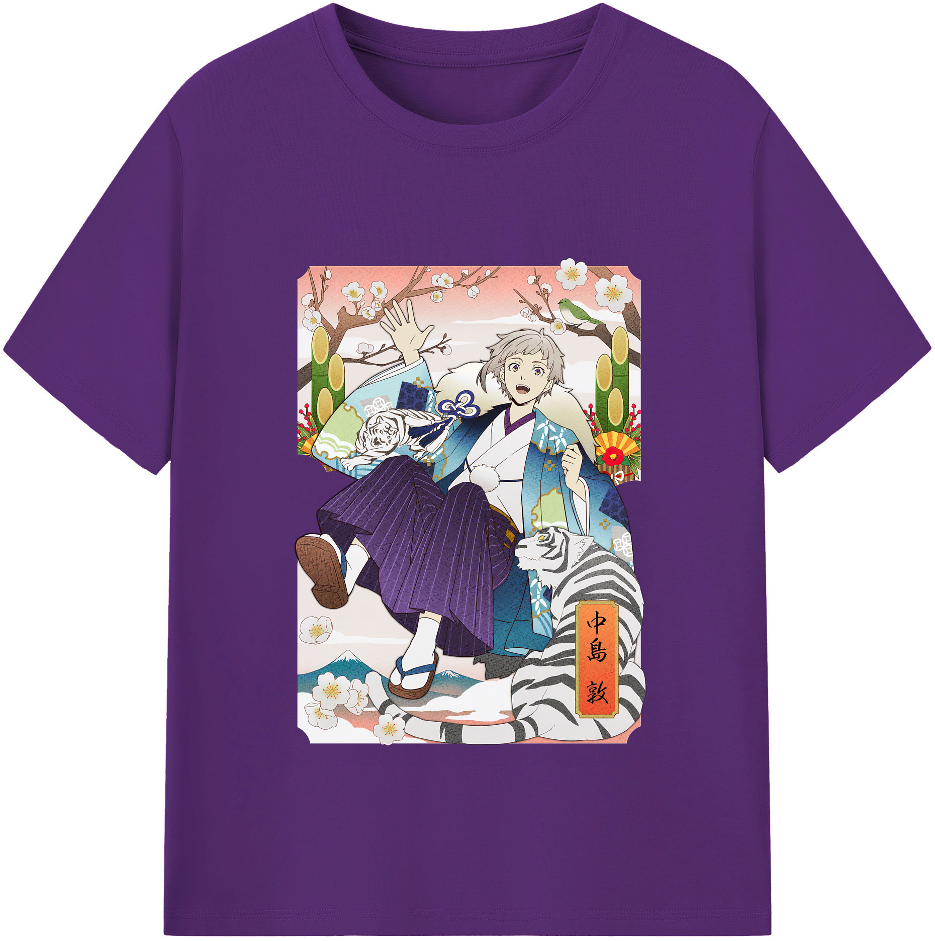 （画像用） 文豪ストレイドッグス Bungo Stray Dogs 綿100％半袖Tシャツ（フロントプリント）