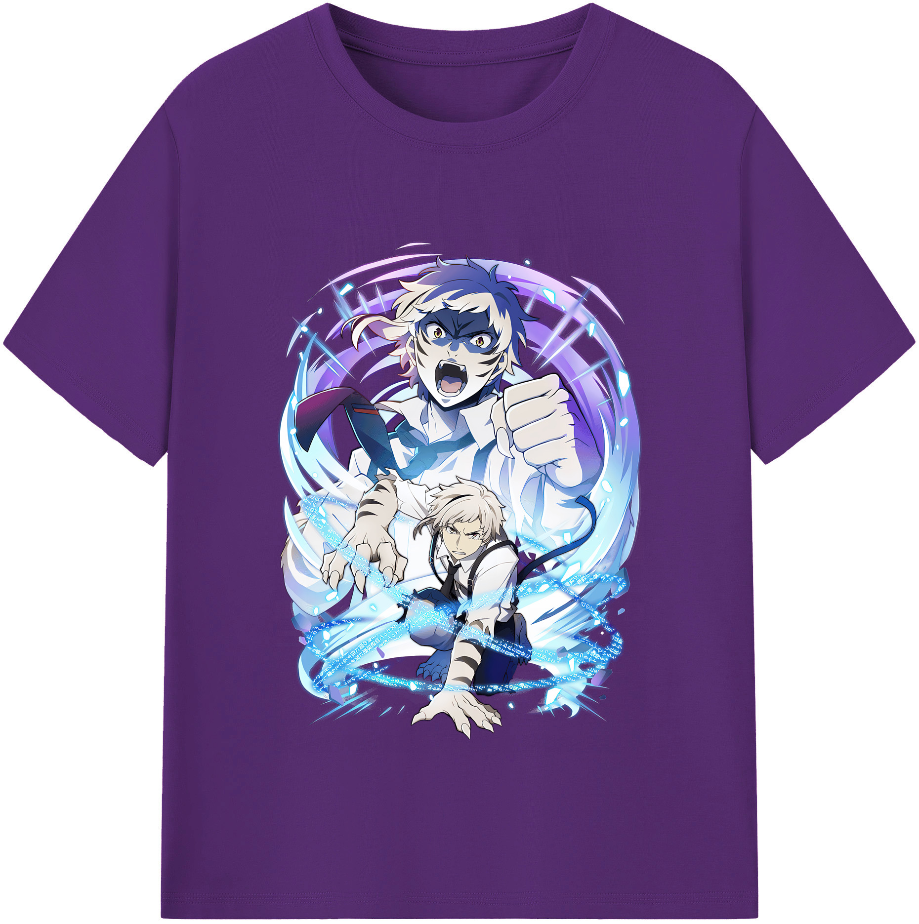 （画像用） 文豪ストレイドッグス Bungo Stray Dogs 綿100％半袖Tシャツ（フロントプリント）