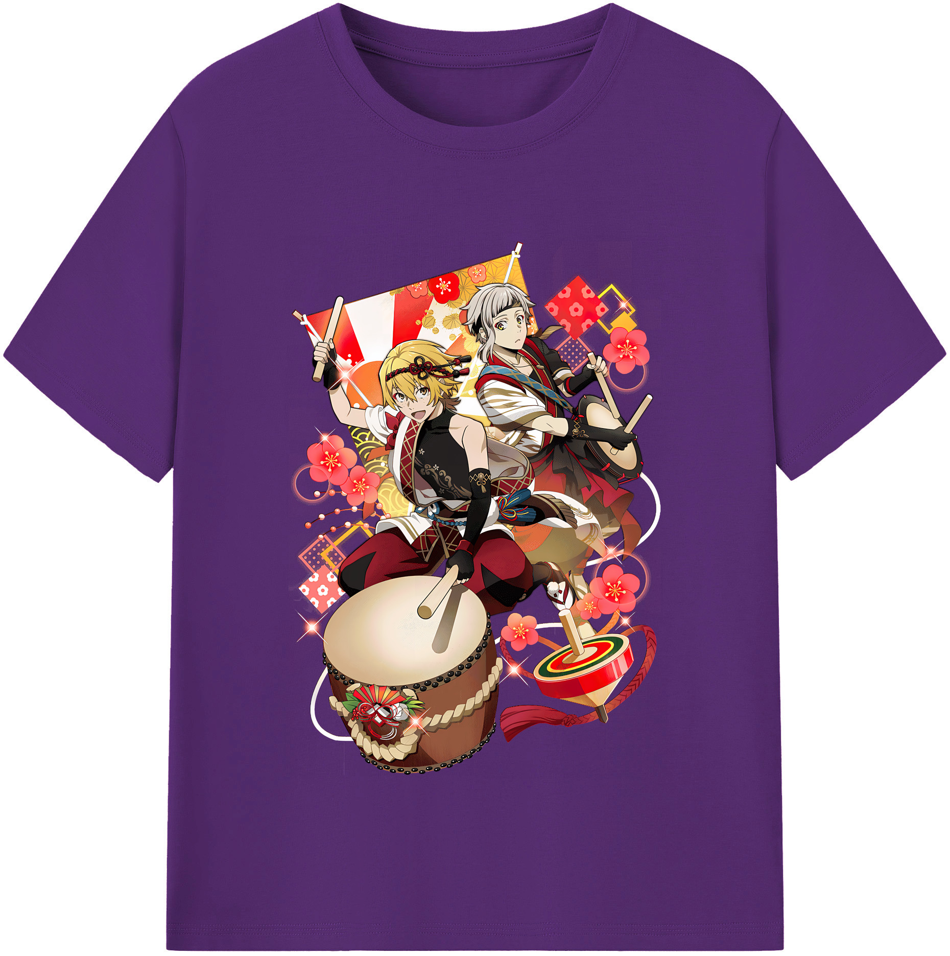 （画像用） 文豪ストレイドッグス Bungo Stray Dogs 綿100％半袖Tシャツ（フロントプリント）