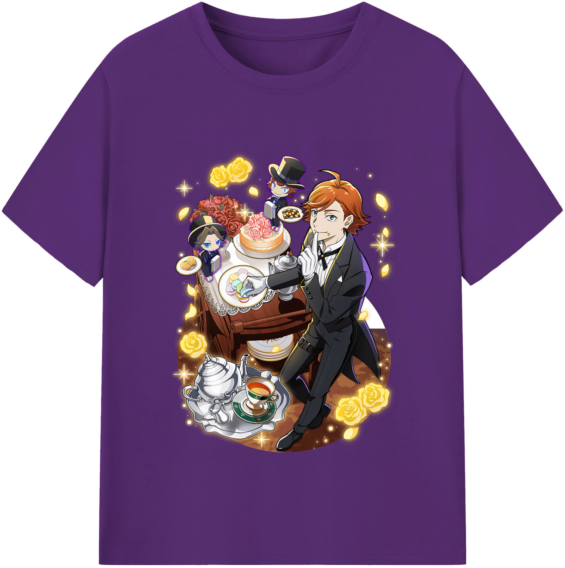 （画像用） 文豪ストレイドッグス Bungo Stray Dogs 綿100％半袖Tシャツ（フロントプリント）