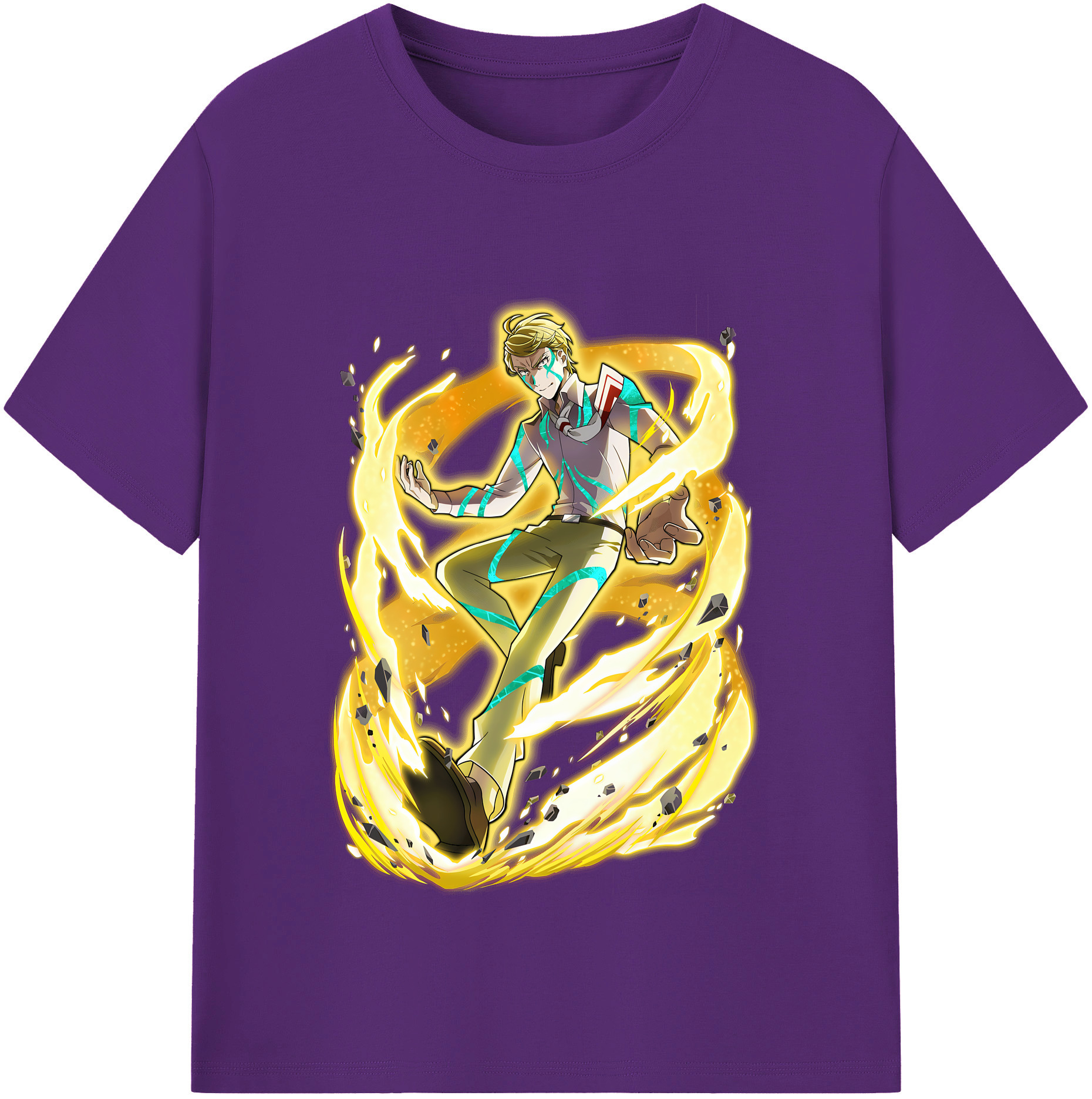 （画像用） 文豪ストレイドッグス Bungo Stray Dogs 綿100％半袖Tシャツ（フロントプリント）