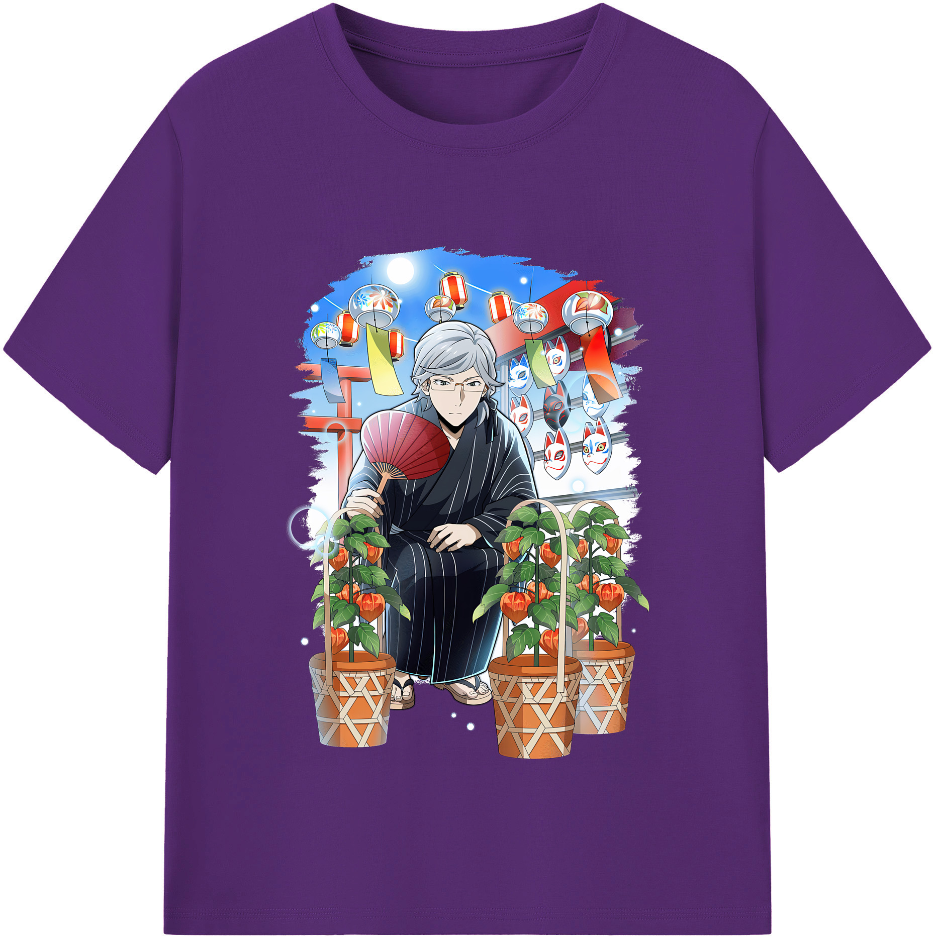 （画像用） 文豪ストレイドッグス Bungo Stray Dogs 綿100％半袖Tシャツ（フロントプリント）