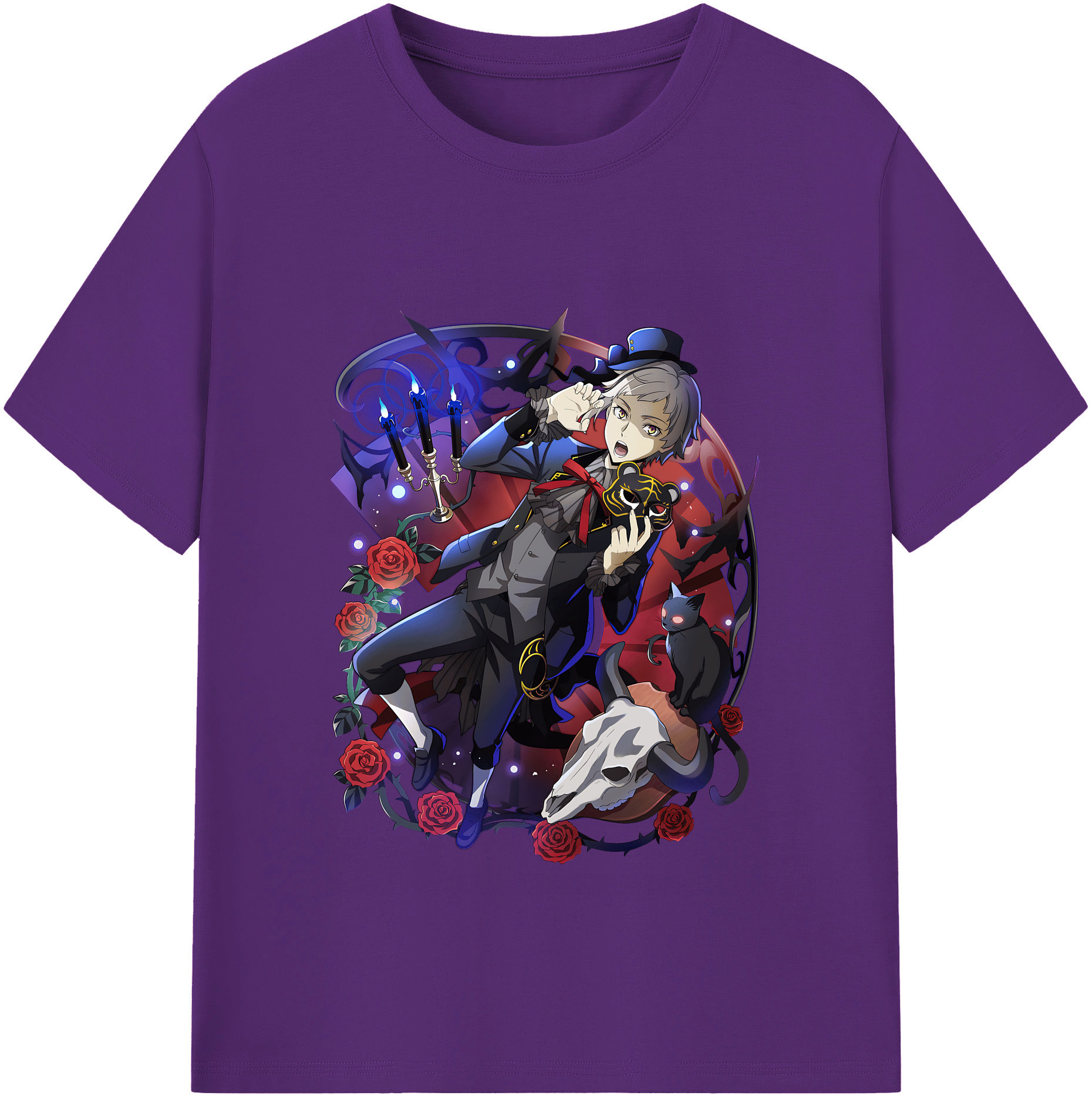 （画像用） 文豪ストレイドッグス Bungo Stray Dogs 綿100％半袖Tシャツ（フロントプリント）