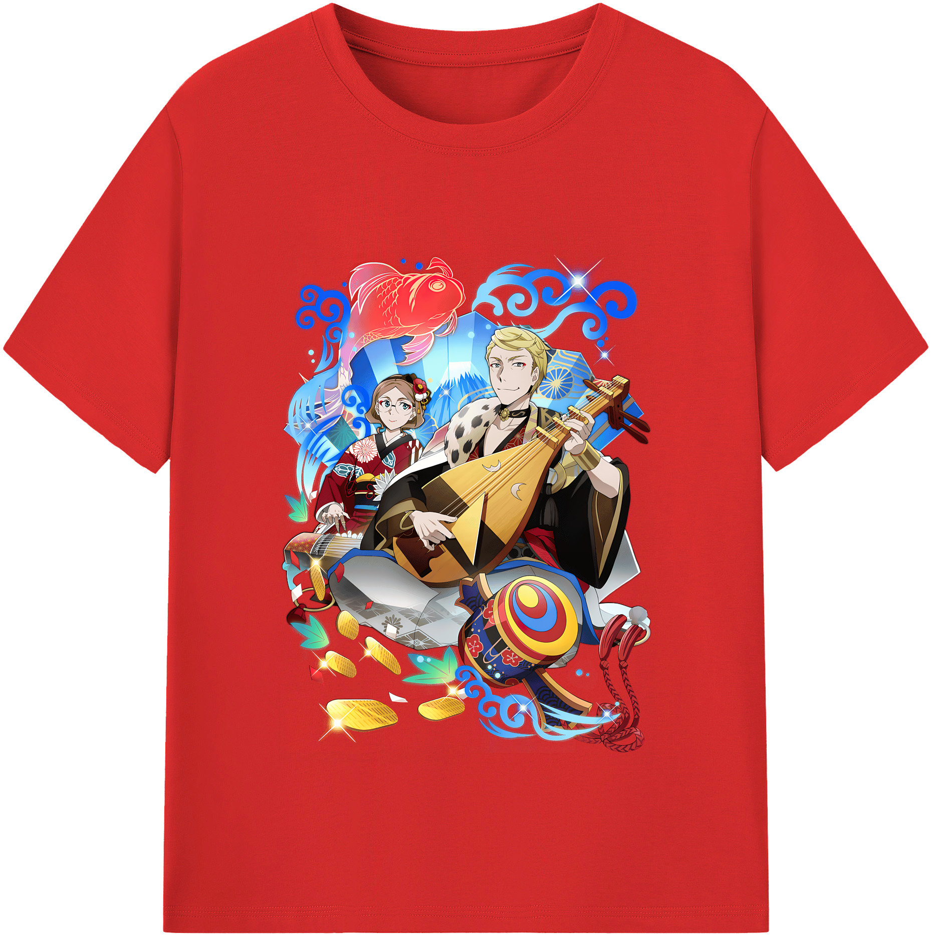 （画像用） 文豪ストレイドッグス Bungo Stray Dogs 綿100％半袖Tシャツ（フロントプリント）