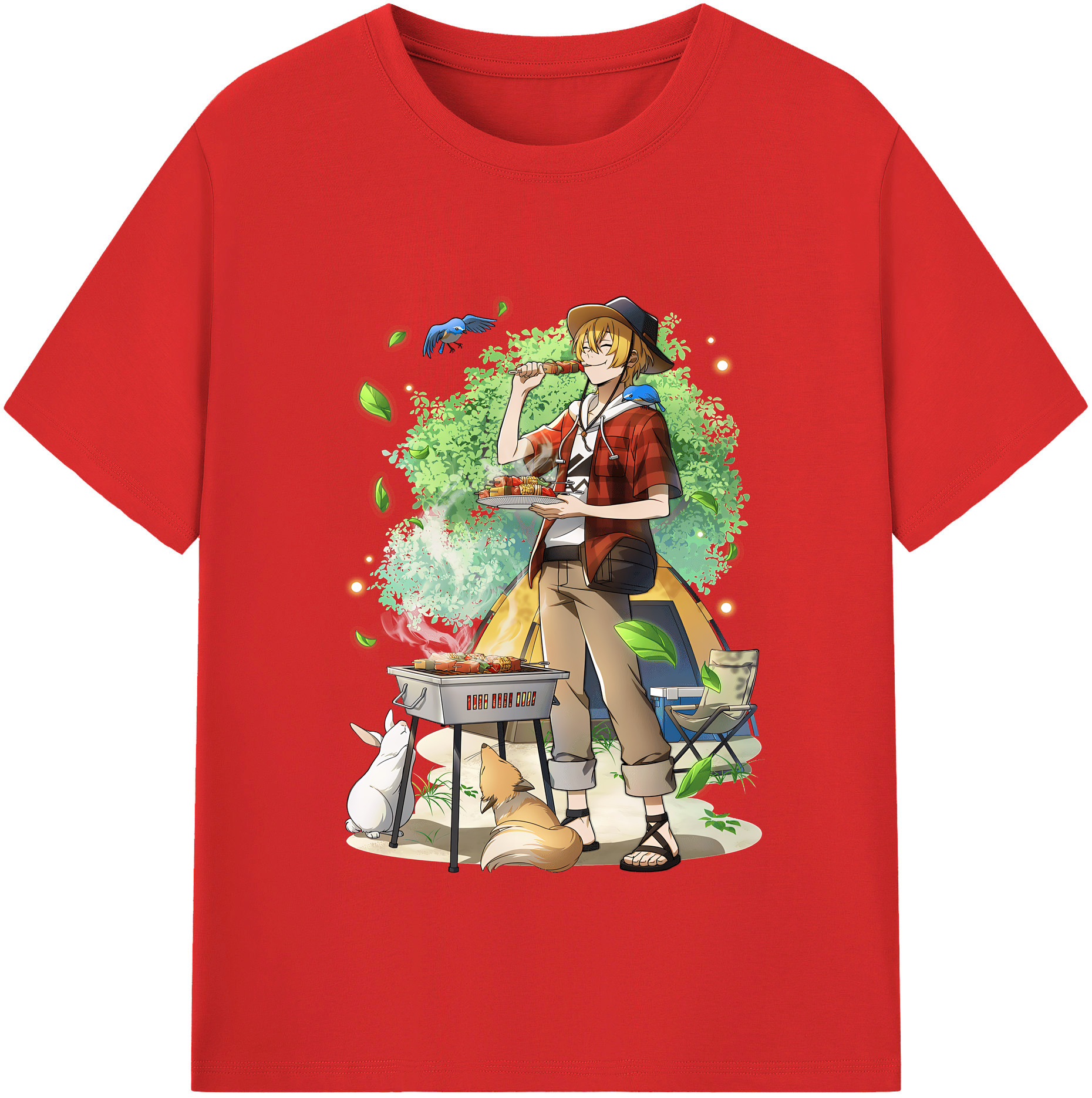 （画像用） 文豪ストレイドッグス Bungo Stray Dogs 綿100％半袖Tシャツ（フロントプリント）