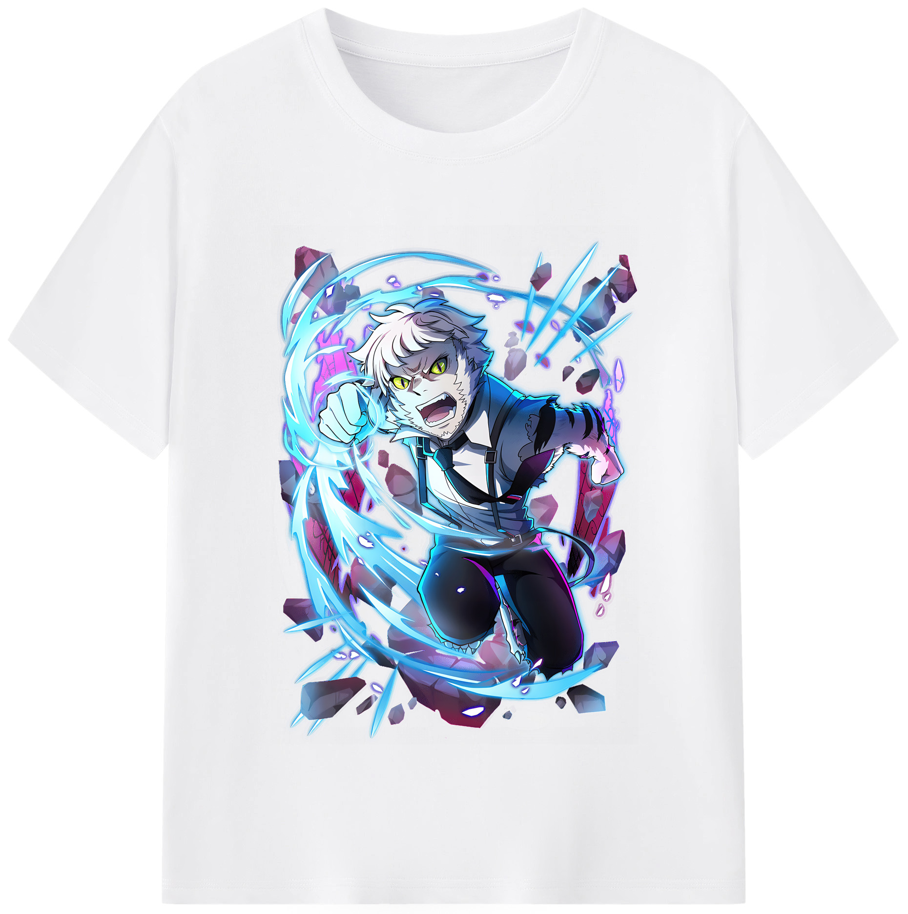 （画像用） 文豪ストレイドッグス Bungo Stray Dogs 綿100％半袖Tシャツ（フロントプリント）