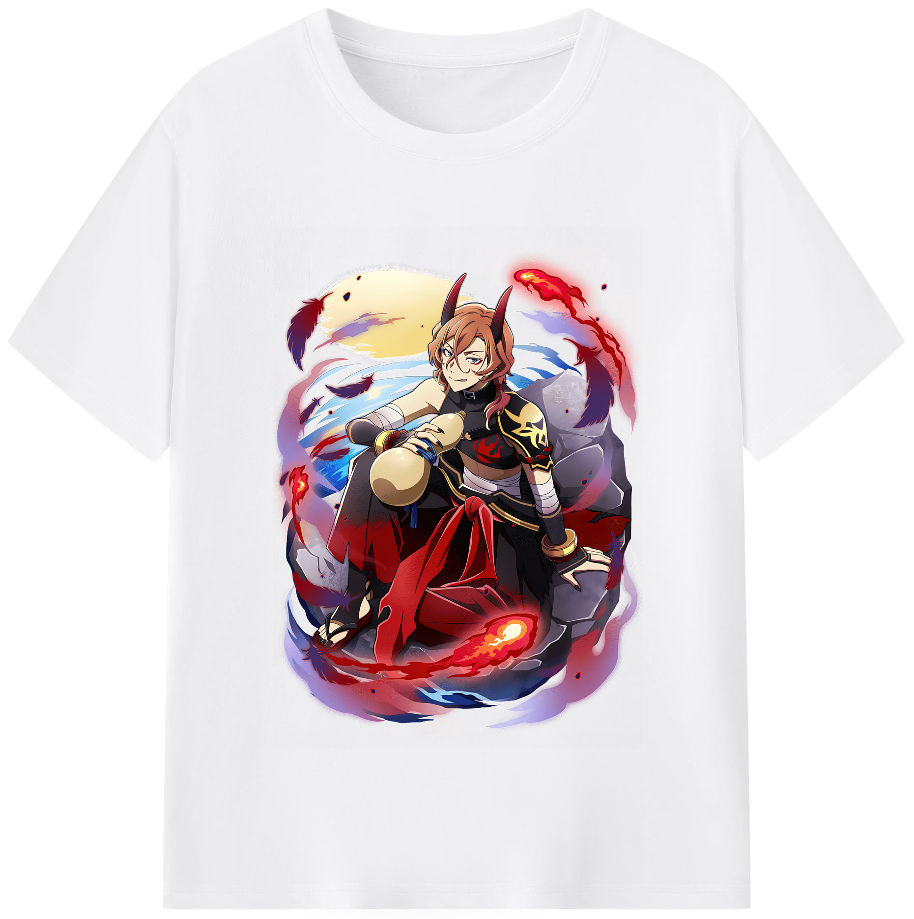 （画像用） 文豪ストレイドッグス Bungo Stray Dogs 綿100％半袖Tシャツ（フロントプリント）