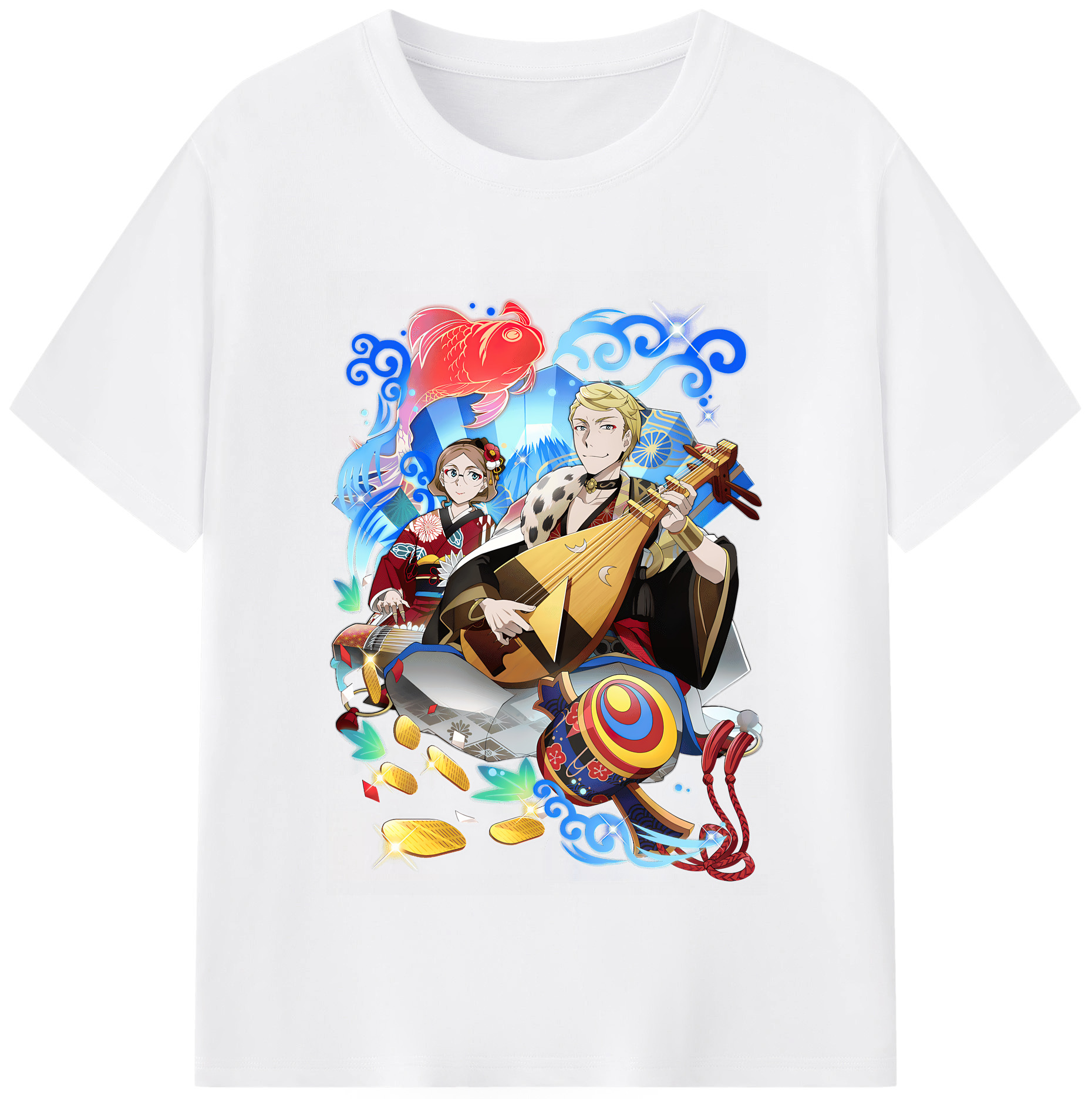 （画像用） 文豪ストレイドッグス Bungo Stray Dogs 綿100％半袖Tシャツ（フロントプリント）