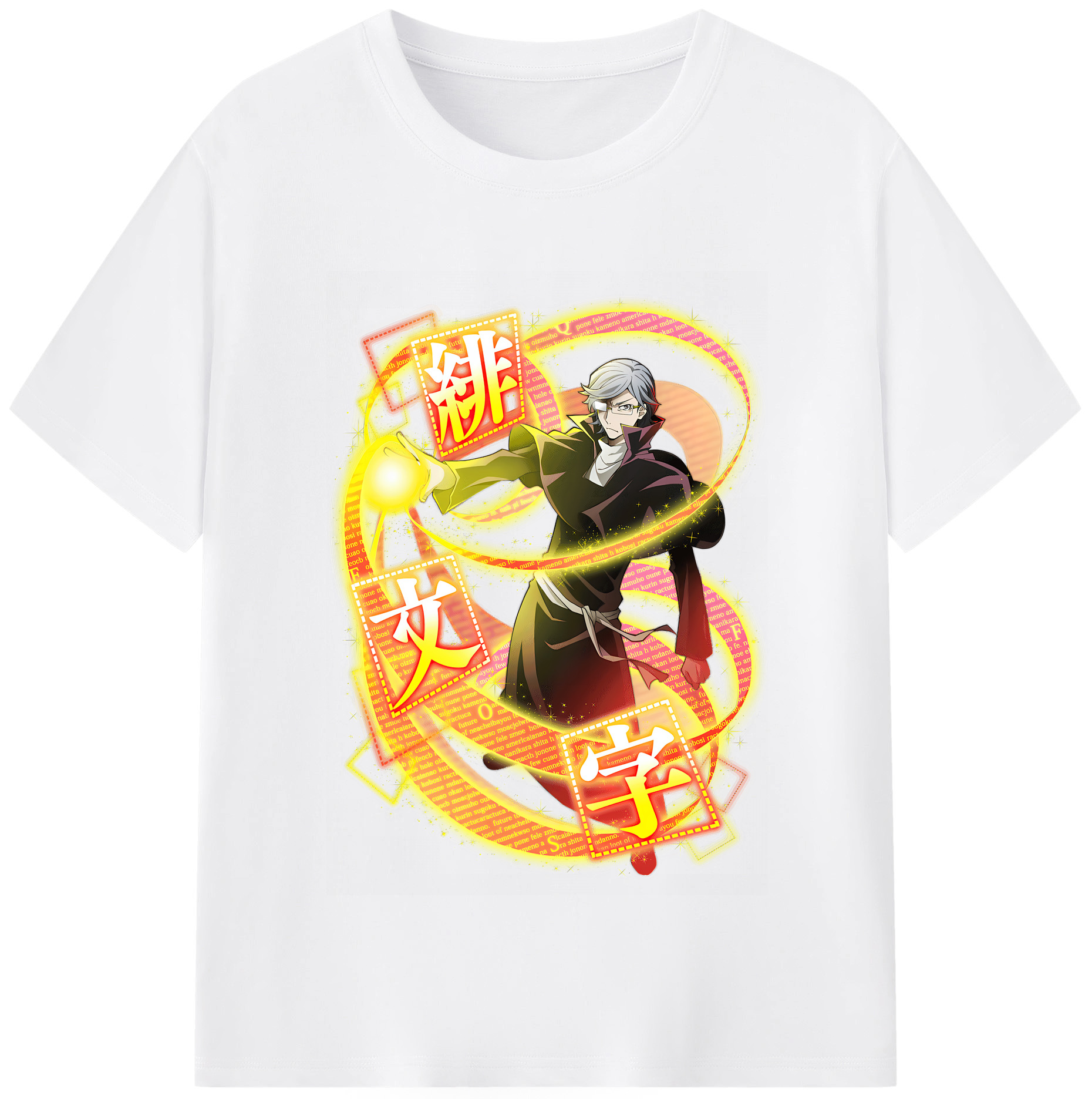 （画像用） 文豪ストレイドッグス Bungo Stray Dogs 綿100％半袖Tシャツ（フロントプリント）