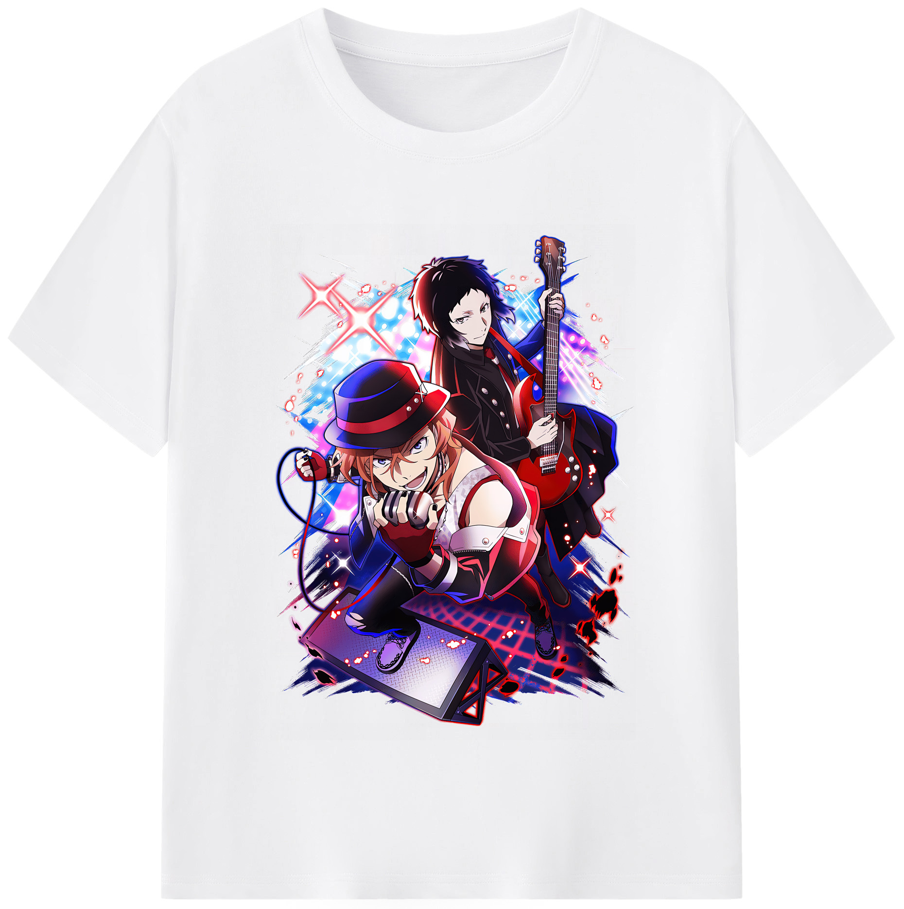 （画像用） 文豪ストレイドッグス Bungo Stray Dogs 綿100％半袖Tシャツ（フロントプリント）