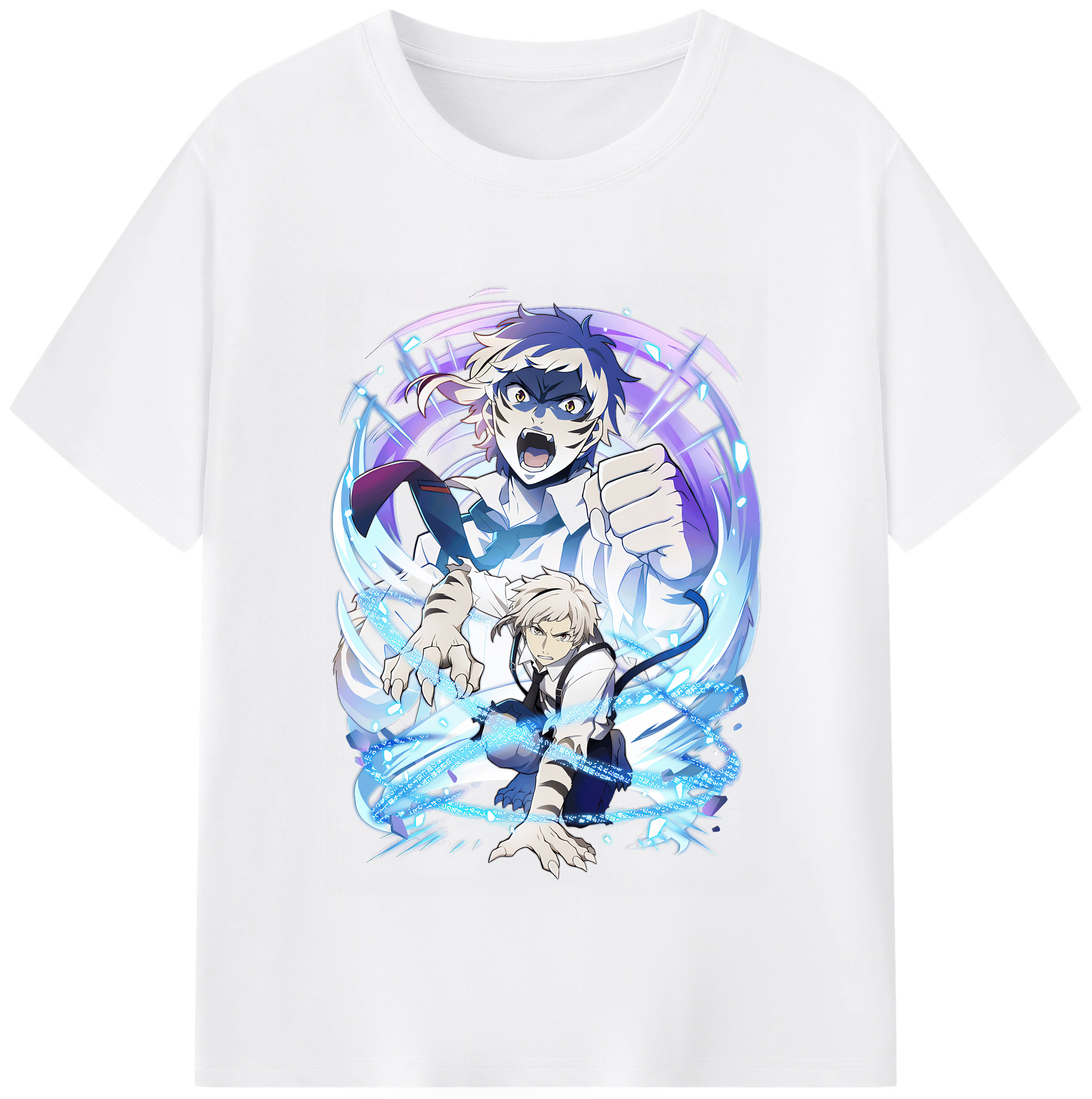 （画像用） 文豪ストレイドッグス Bungo Stray Dogs 綿100％半袖Tシャツ（フロントプリント）