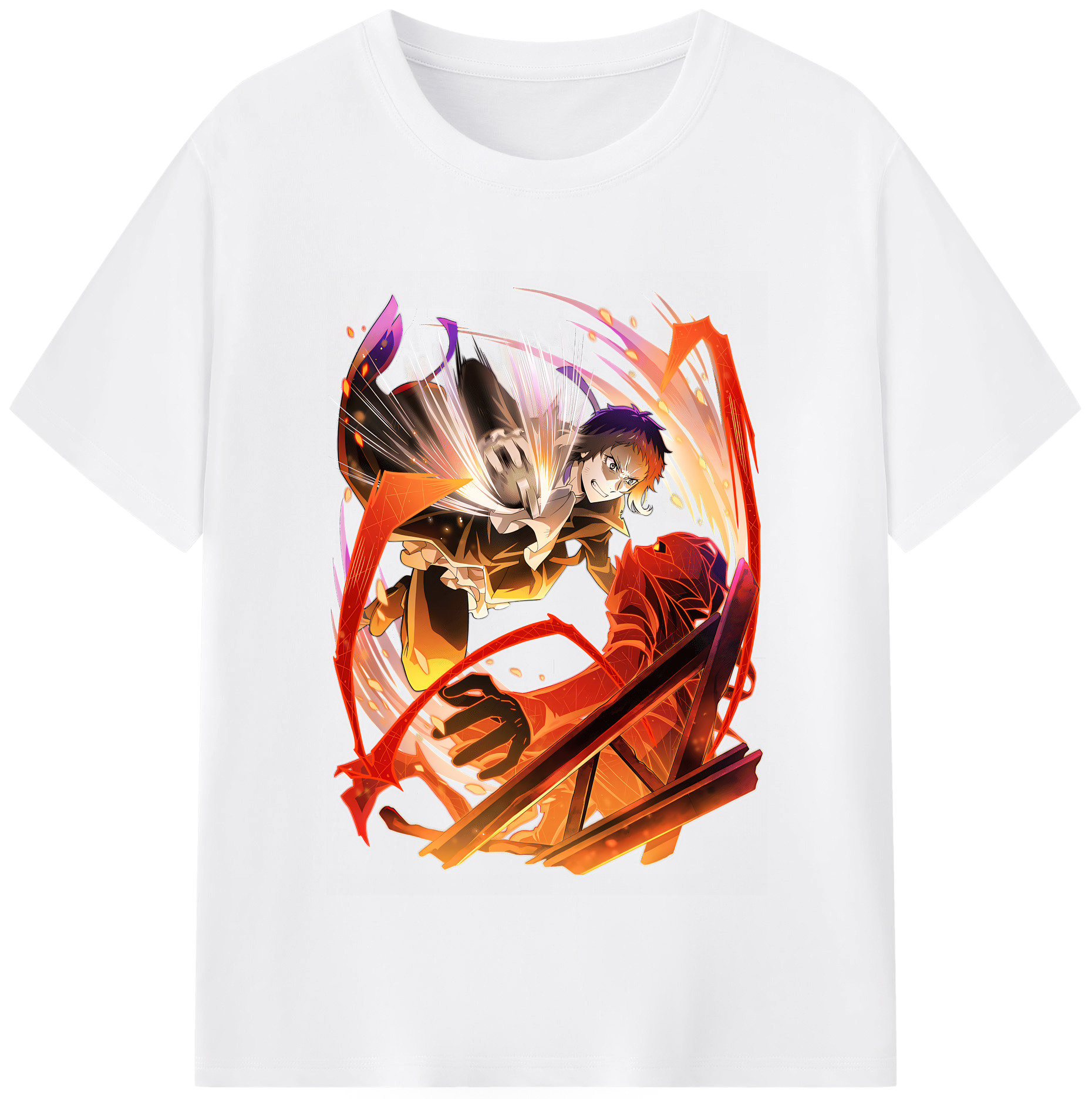 （画像用） 文豪ストレイドッグス Bungo Stray Dogs 綿100％半袖Tシャツ（フロントプリント）