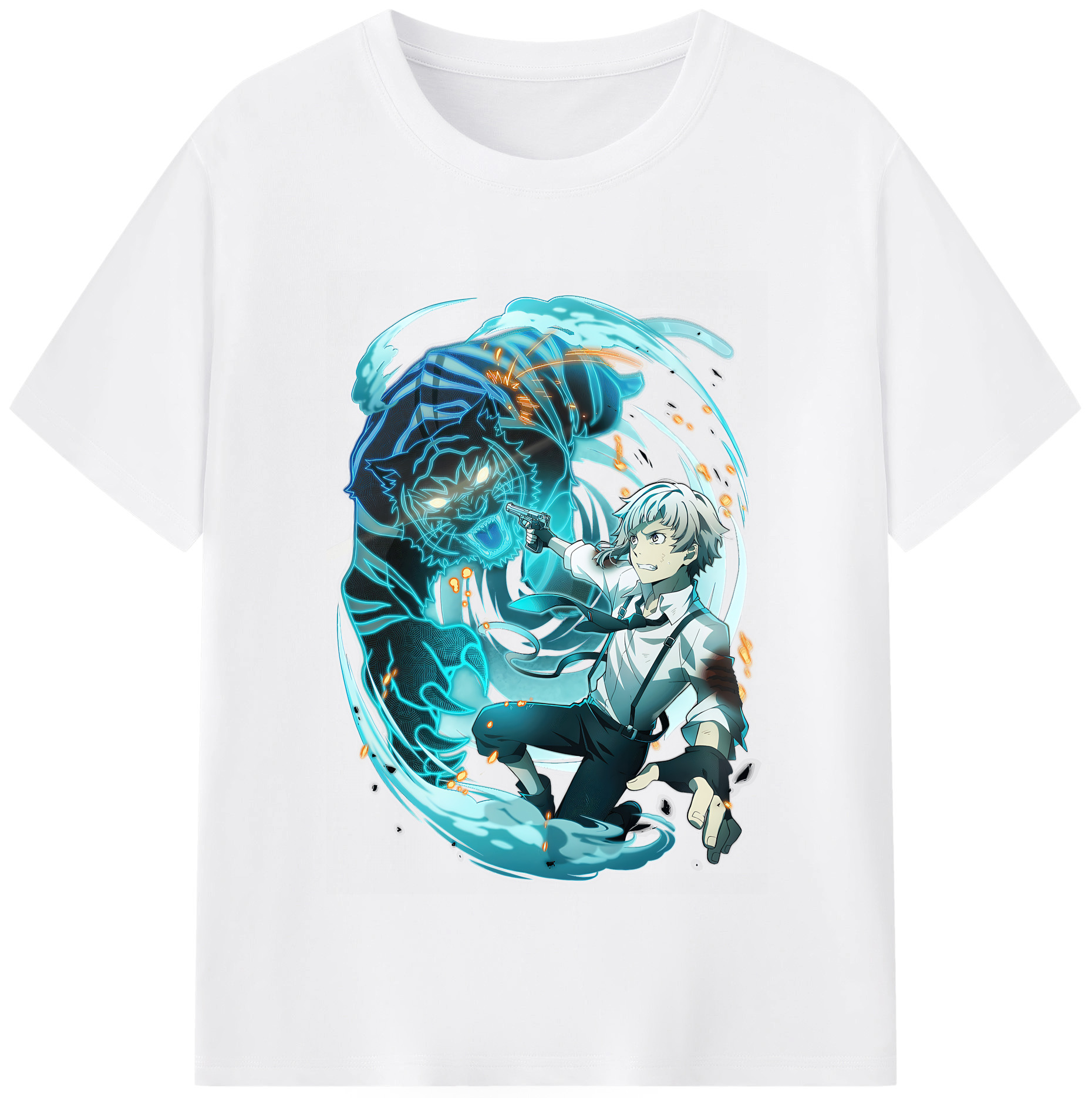 （画像用） 文豪ストレイドッグス Bungo Stray Dogs 綿100％半袖Tシャツ（フロントプリント）