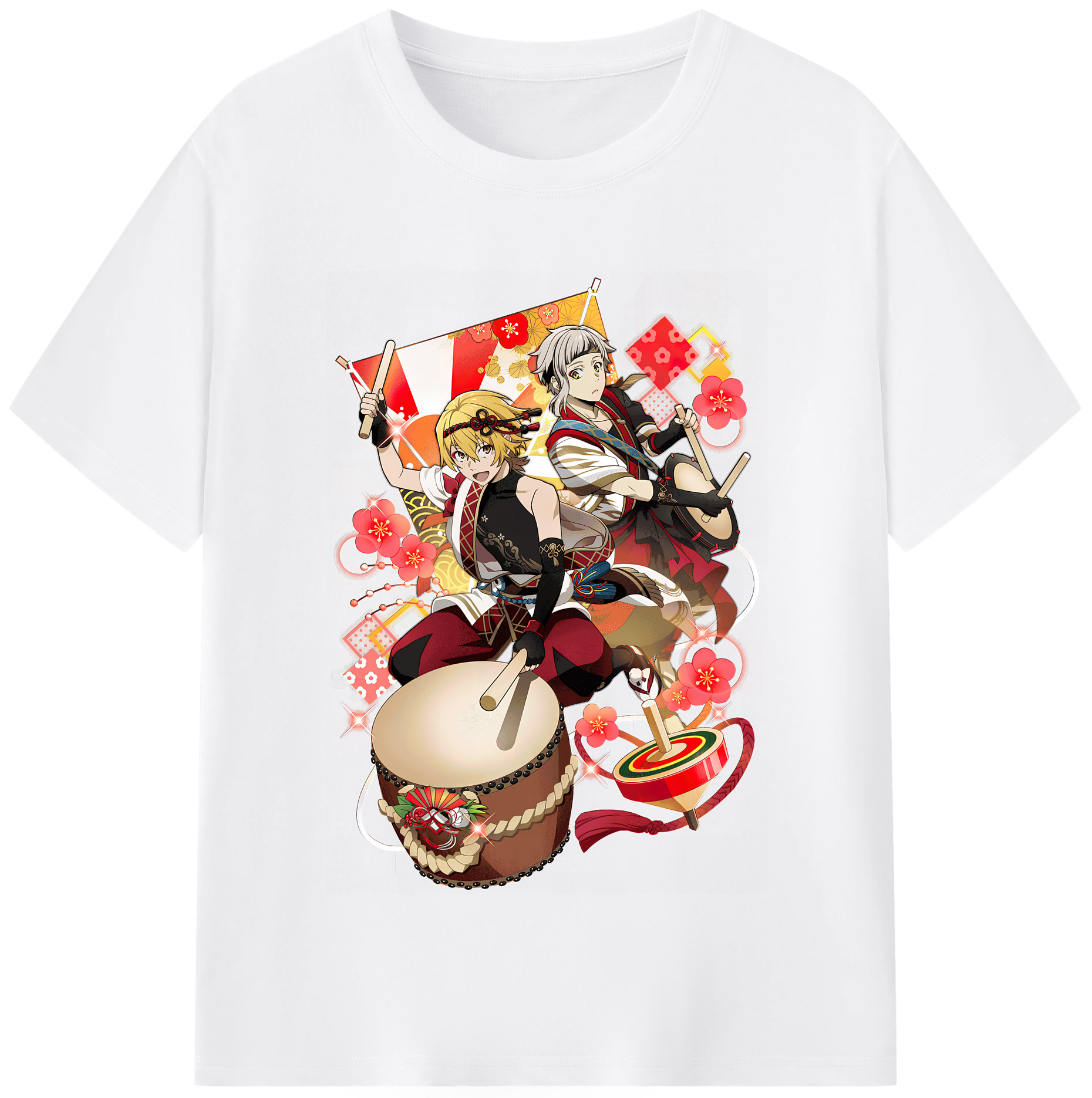 （画像用） 文豪ストレイドッグス Bungo Stray Dogs 綿100％半袖Tシャツ（フロントプリント）