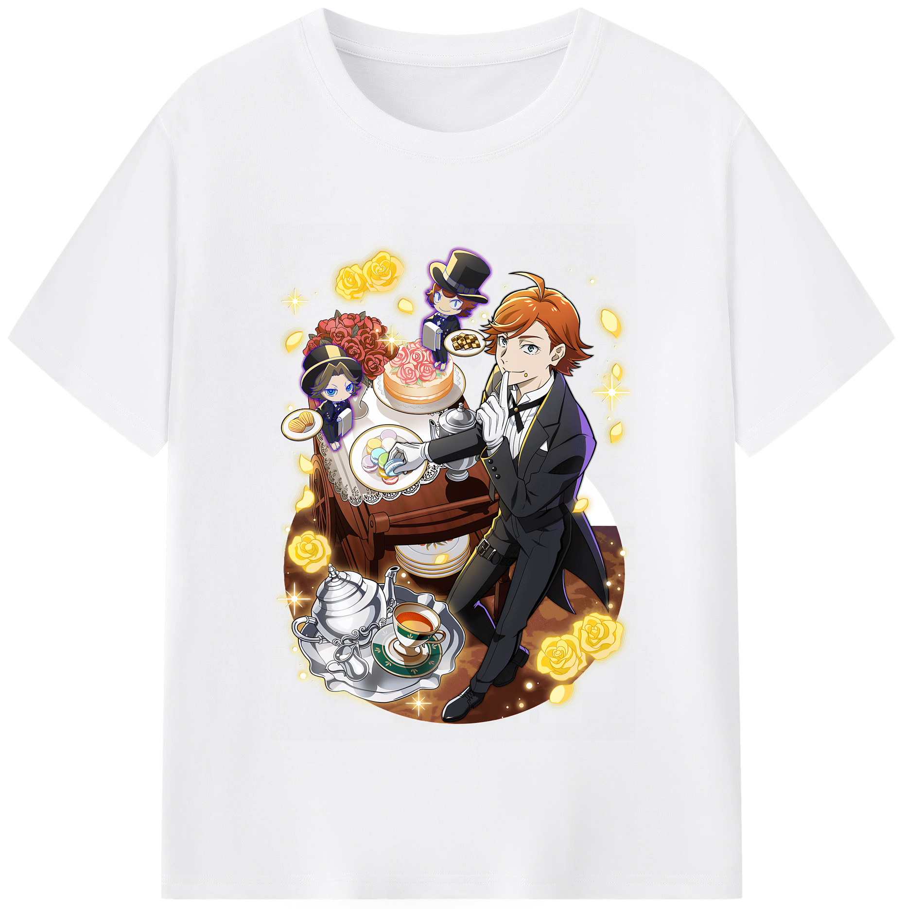 （画像用） 文豪ストレイドッグス Bungo Stray Dogs 綿100％半袖Tシャツ（フロントプリント）