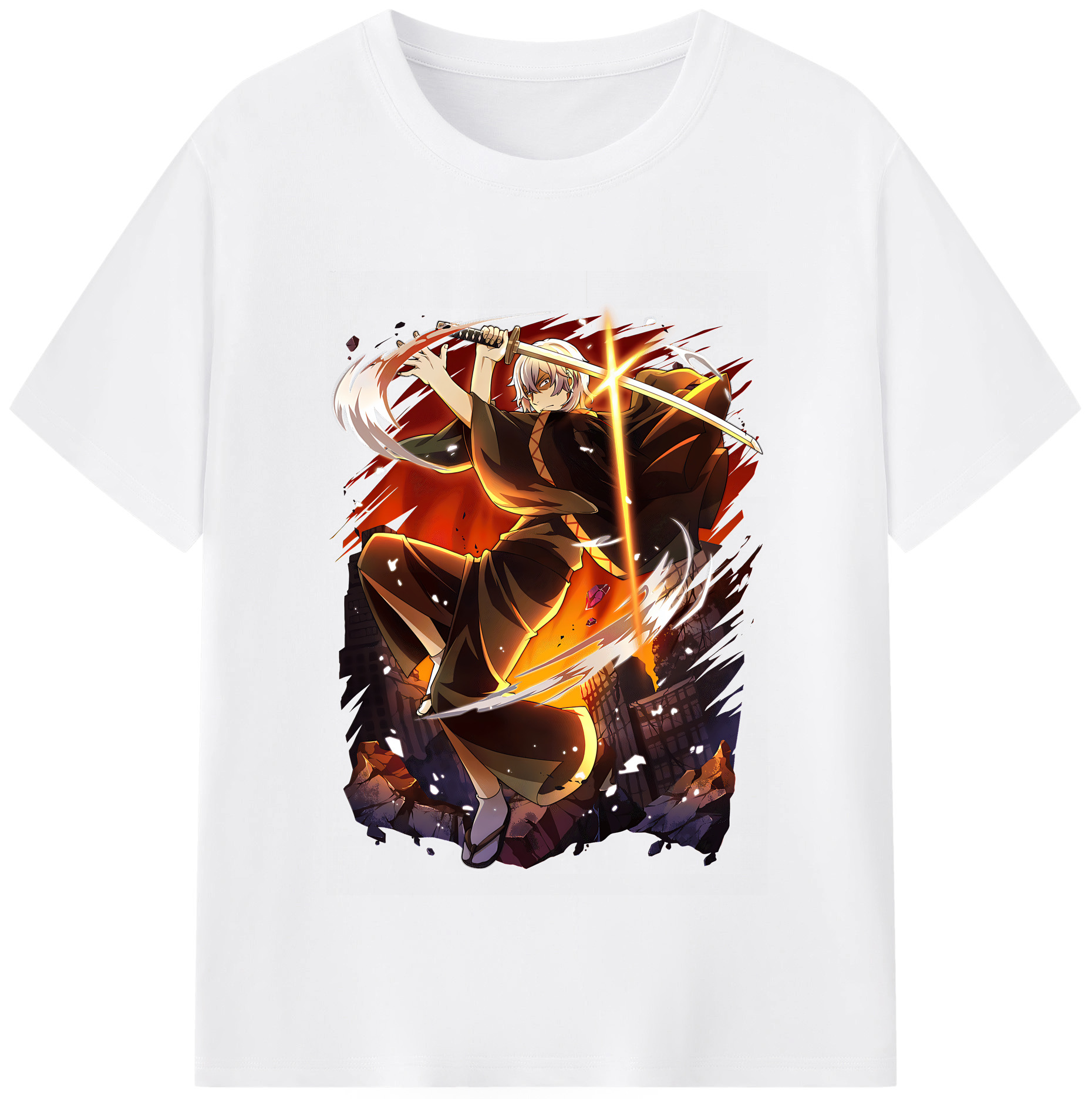 （画像用） 文豪ストレイドッグス Bungo Stray Dogs 綿100％半袖Tシャツ（フロントプリント）