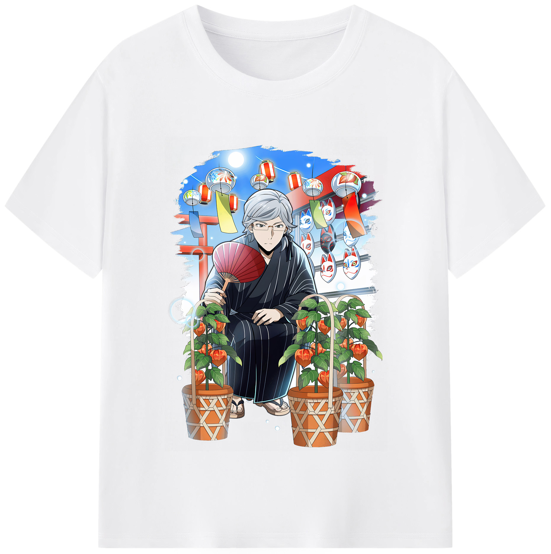 （画像用） 文豪ストレイドッグス Bungo Stray Dogs 綿100％半袖Tシャツ（フロントプリント）