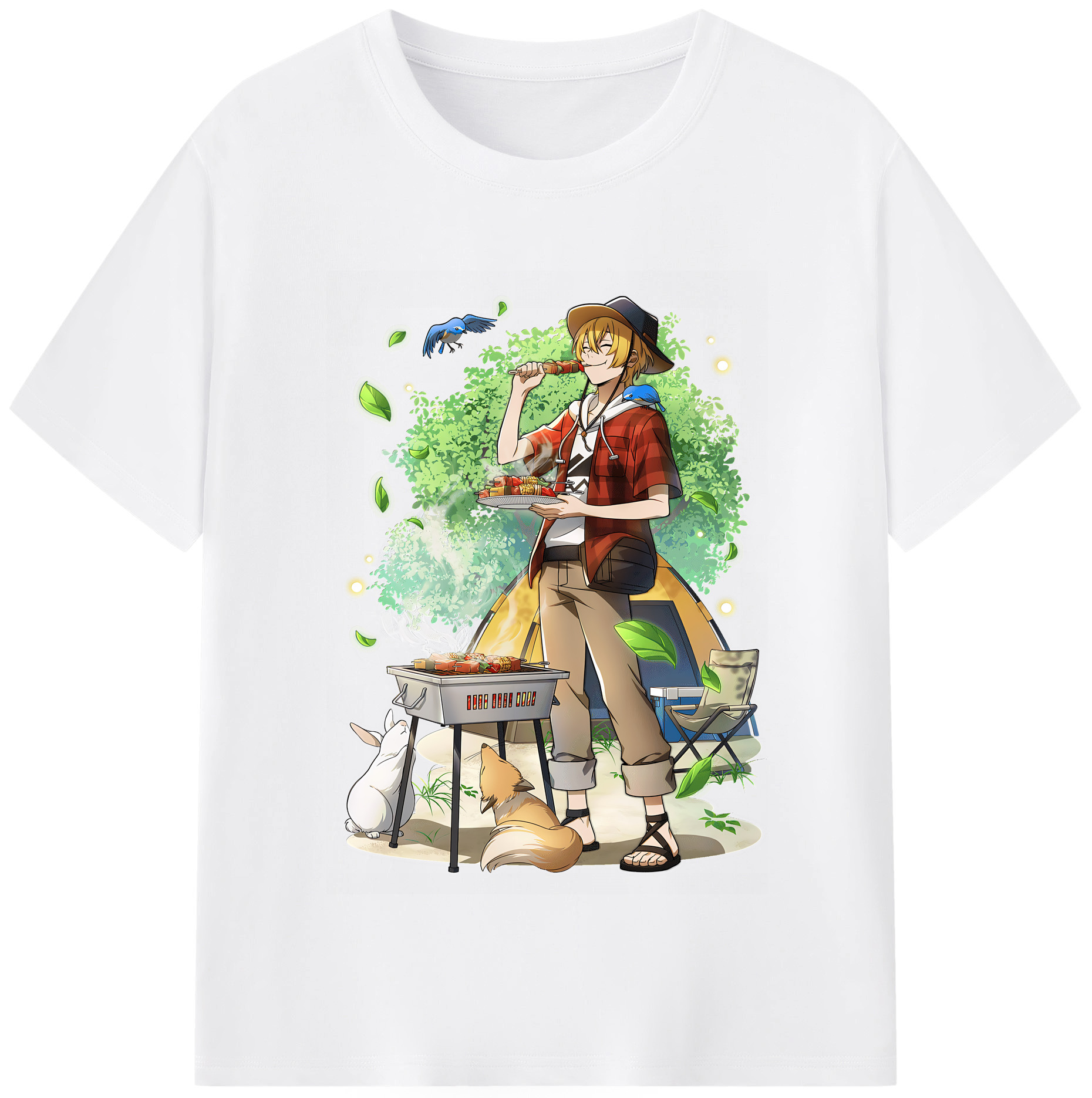 （画像用） 文豪ストレイドッグス Bungo Stray Dogs 綿100％半袖Tシャツ（フロントプリント）
