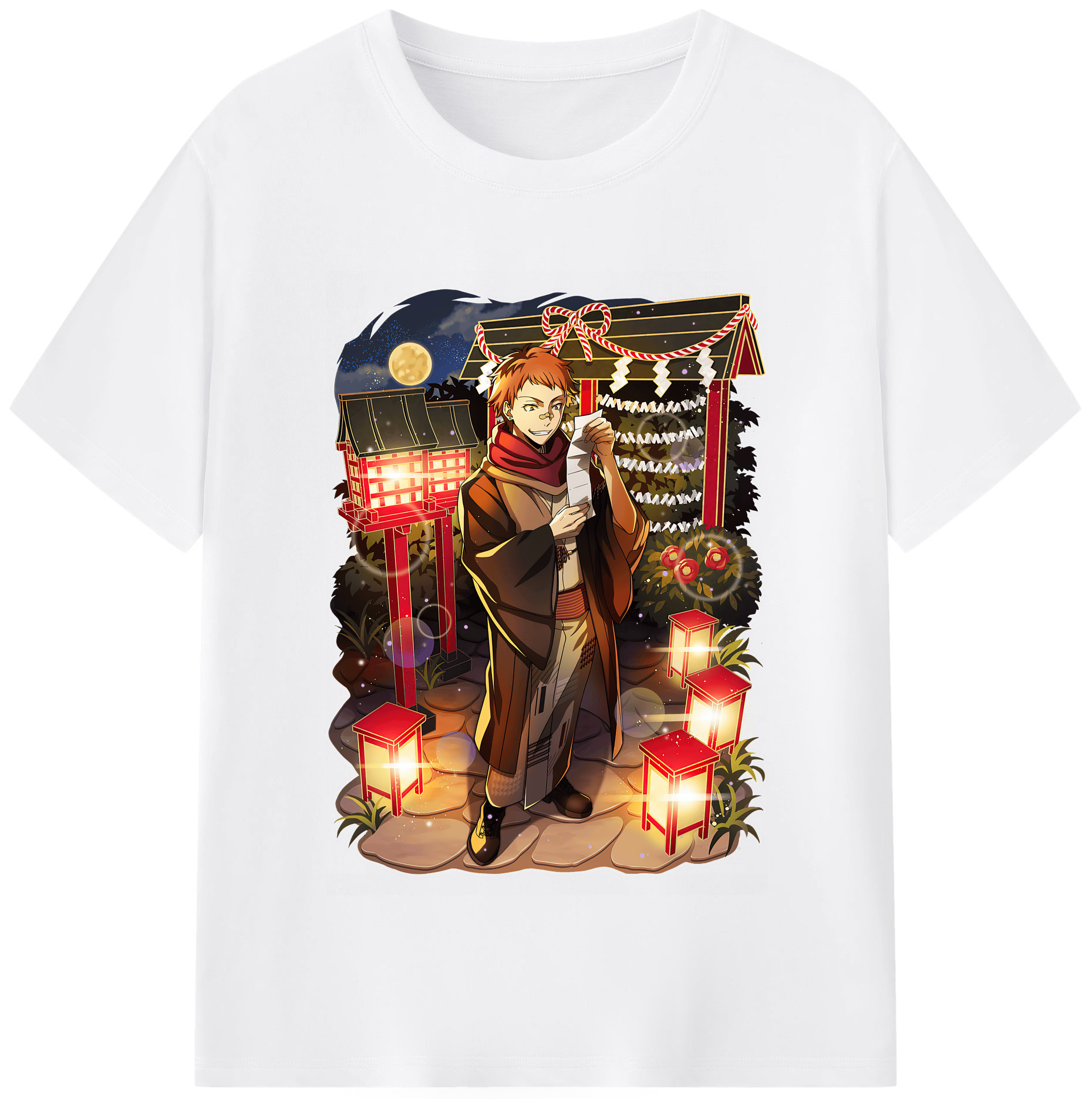 （画像用） 文豪ストレイドッグス Bungo Stray Dogs 綿100％半袖Tシャツ（フロントプリント）