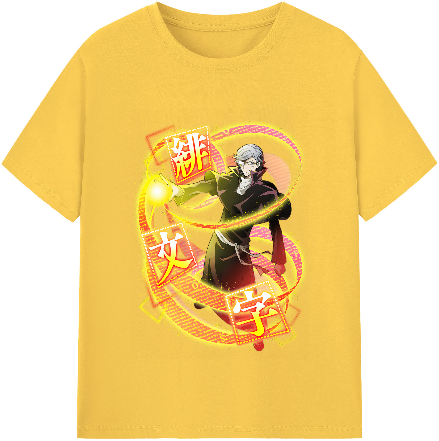 （画像用） 文豪ストレイドッグス Bungo Stray Dogs 綿100％半袖Tシャツ（フロントプリント）