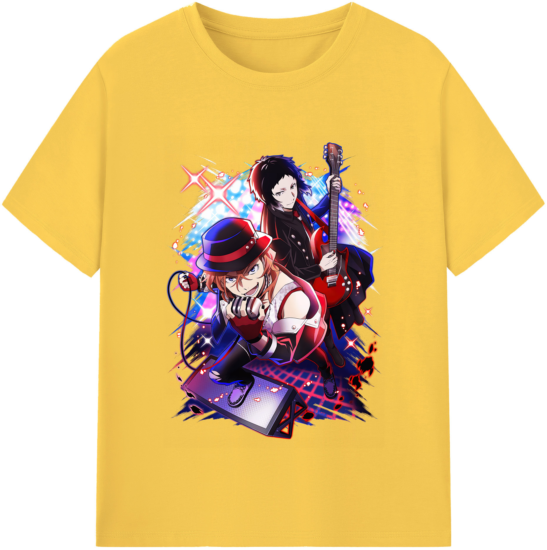 （画像用） 文豪ストレイドッグス Bungo Stray Dogs 綿100％半袖Tシャツ（フロントプリント）