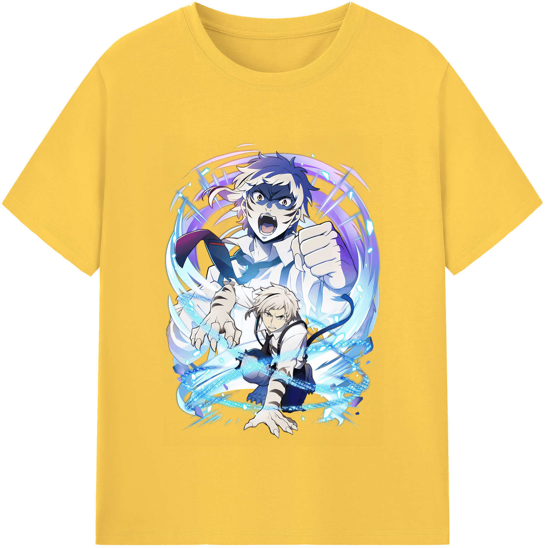 （画像用） 文豪ストレイドッグス Bungo Stray Dogs 綿100％半袖Tシャツ（フロントプリント）