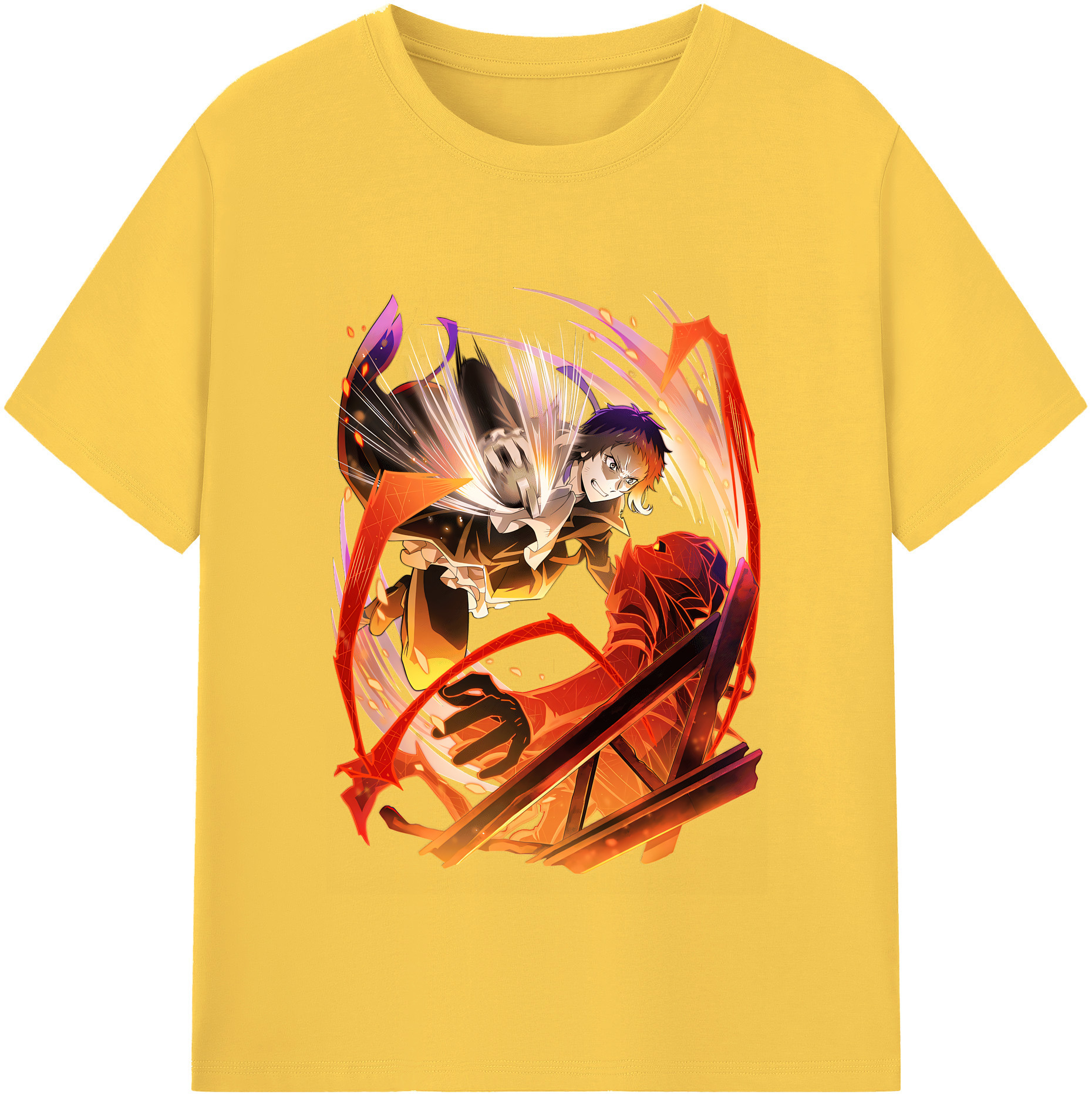 （画像用） 文豪ストレイドッグス Bungo Stray Dogs 綿100％半袖Tシャツ（フロントプリント）