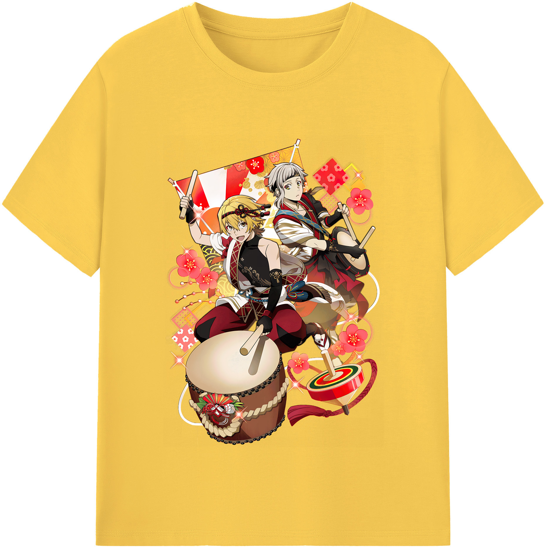（画像用） 文豪ストレイドッグス Bungo Stray Dogs 綿100％半袖Tシャツ（フロントプリント）