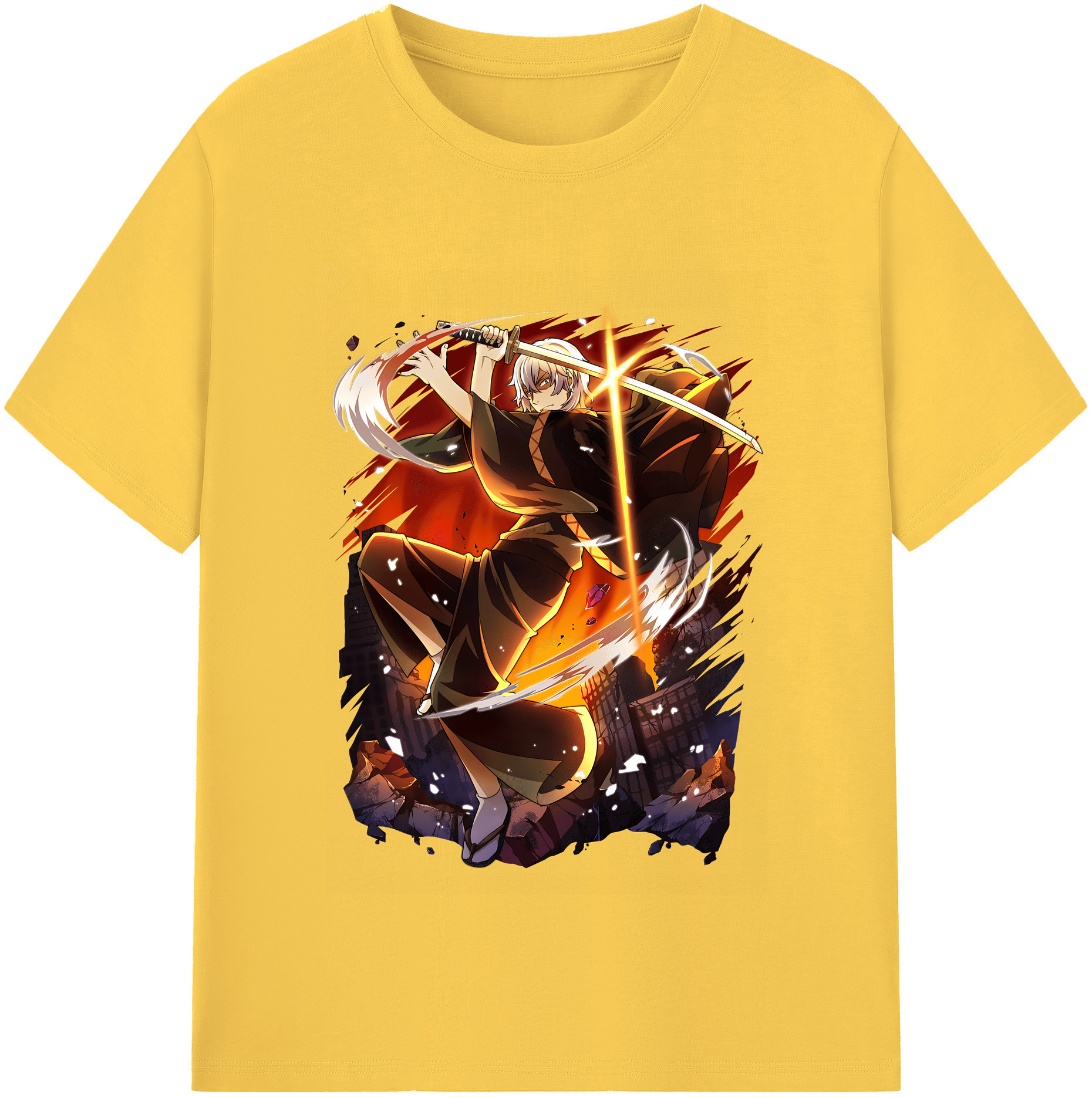 （画像用） 文豪ストレイドッグス Bungo Stray Dogs 綿100％半袖Tシャツ（フロントプリント）